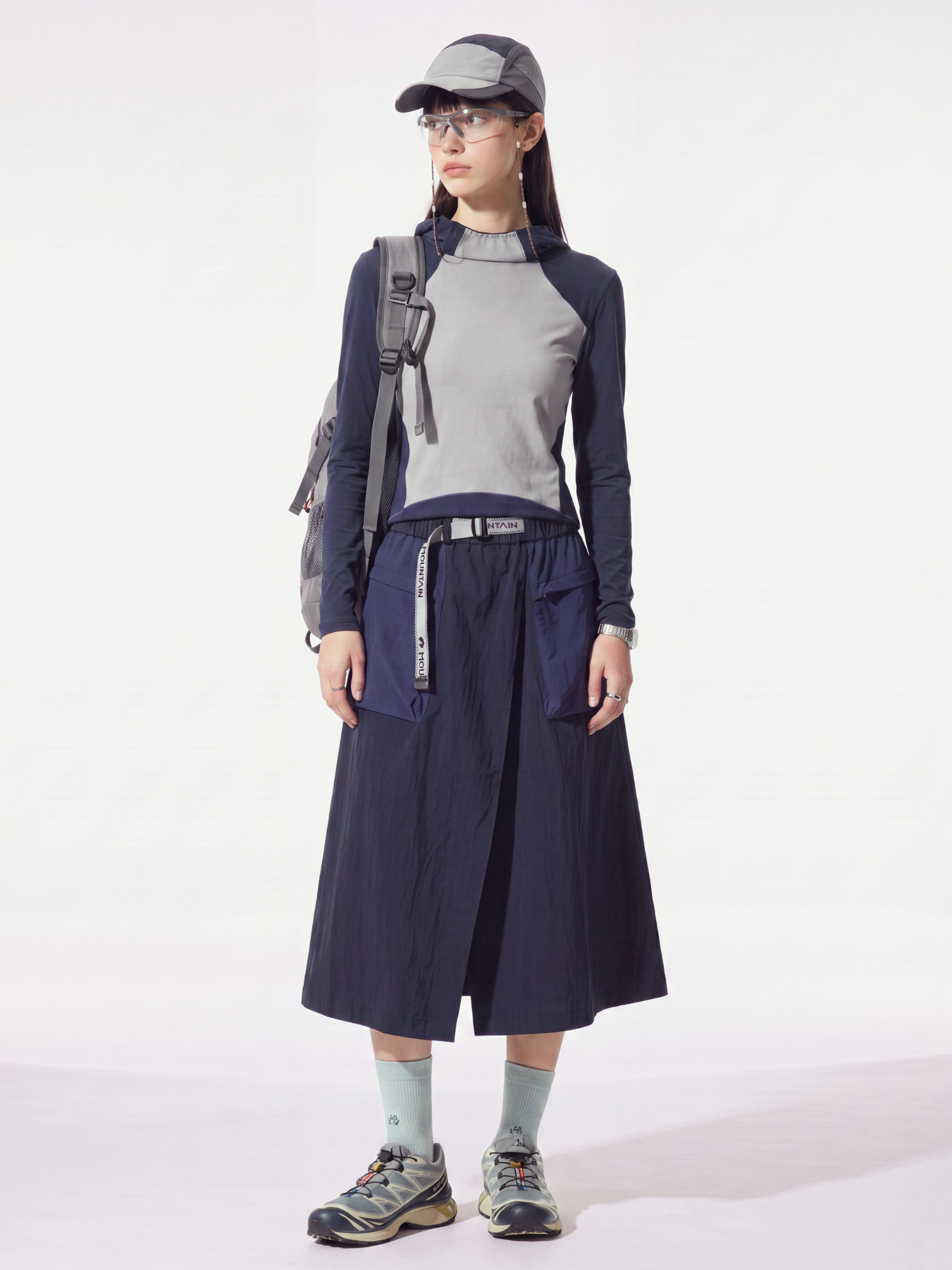 FloatDual - Women's Water-Repellent Quick-Dry Color-Block Outdoor Skirt