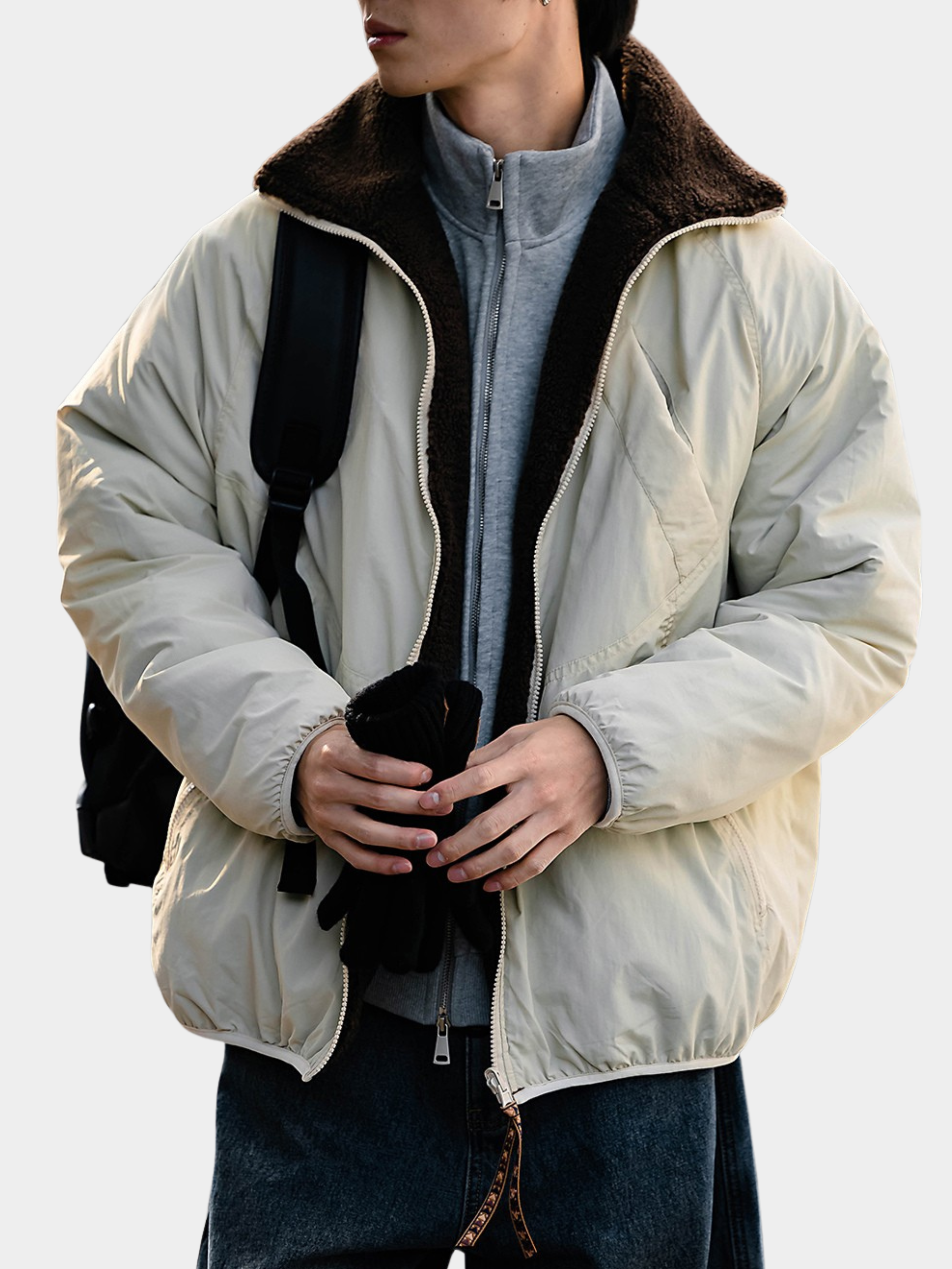GlowCanopy - Men's Waterproof & Windproof Reversible Fleece Jacket
