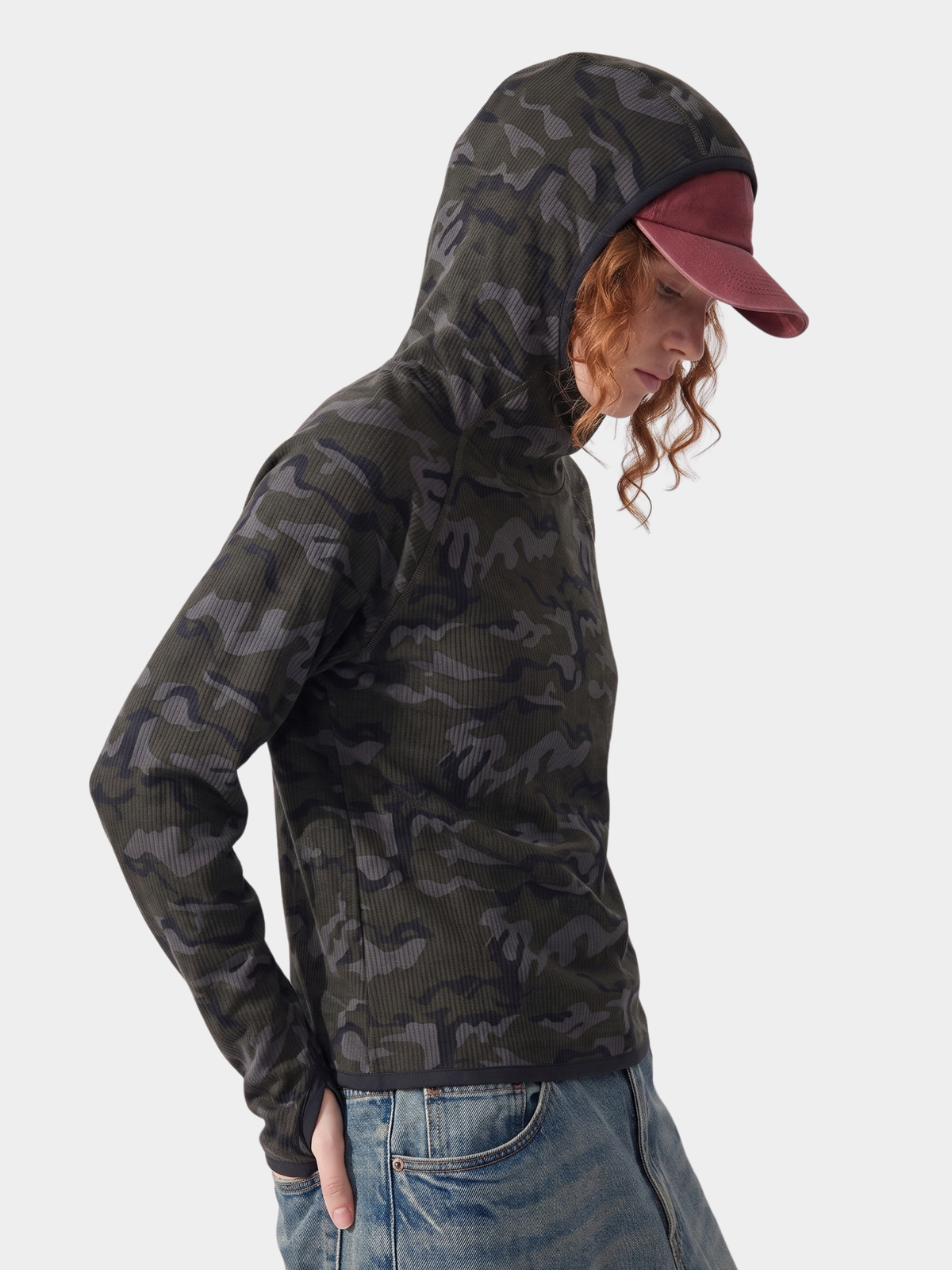 CamoMist - Windproof Warm Waffle Hooded Sweatshirt