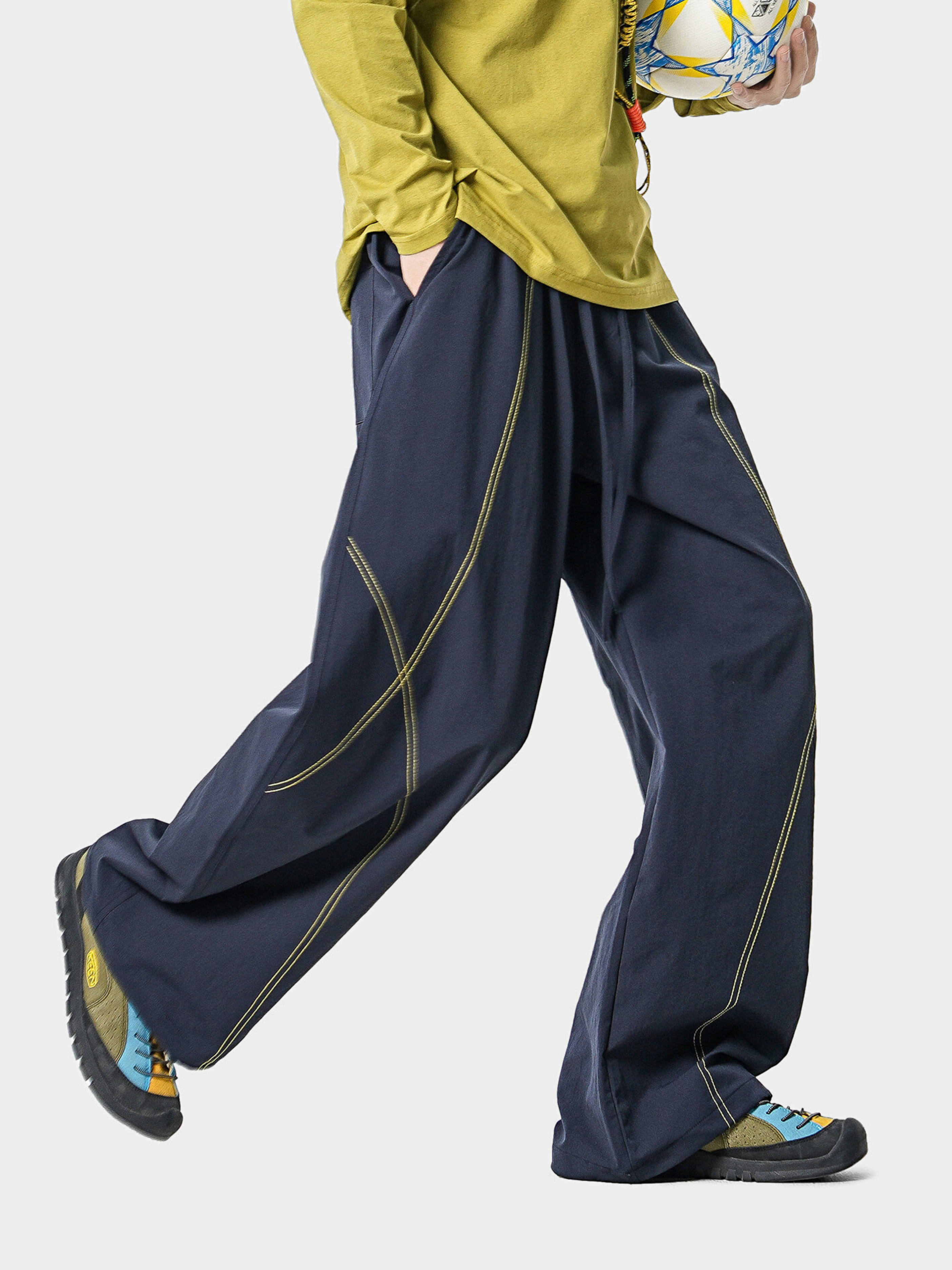 Stormrush - Unisex Contrast-Stitch Water-Repellent Paratrooper Pants