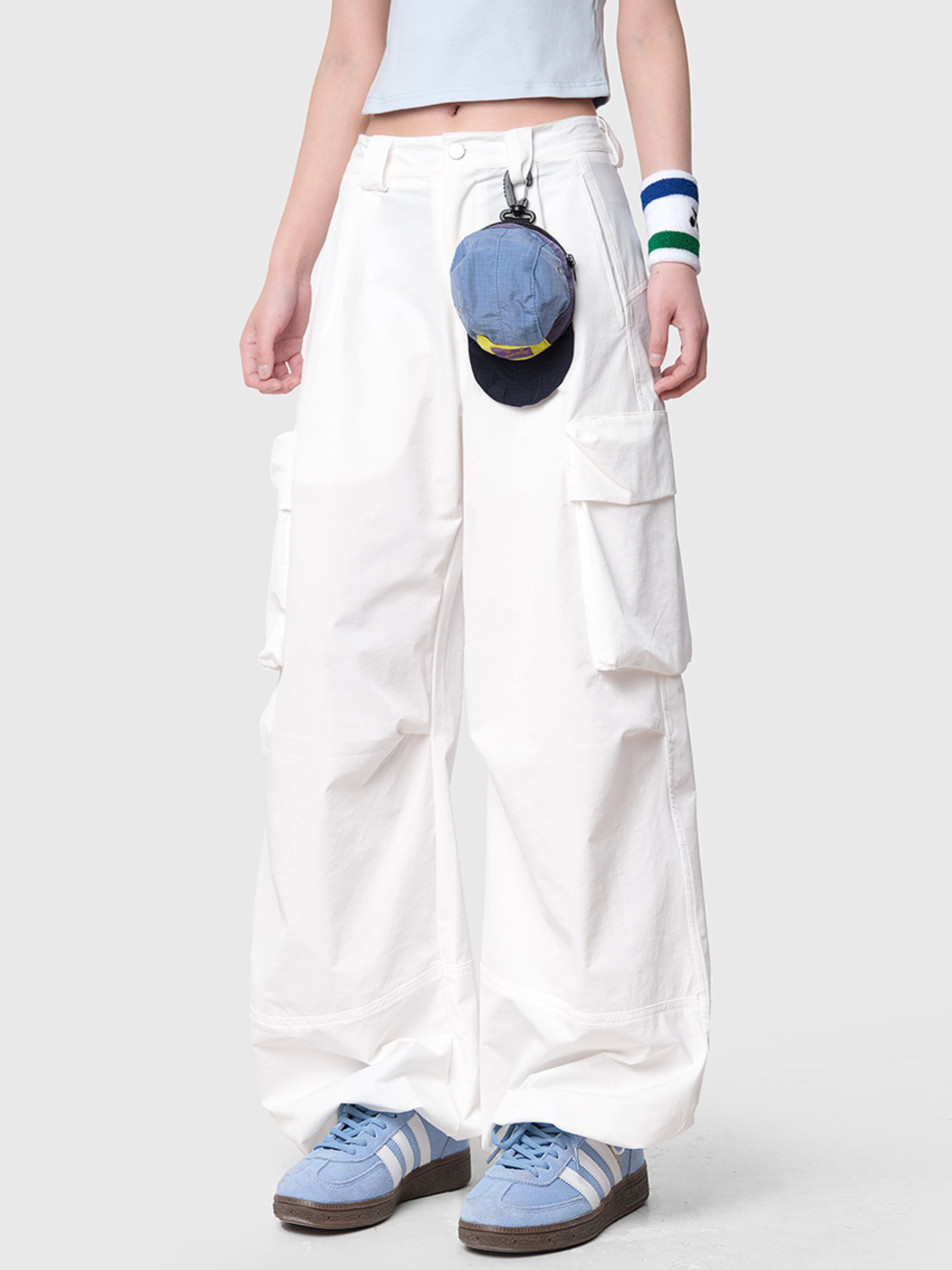 FrostTrail - Women's Large Pocket Utility Paratrooper Cargo Pants