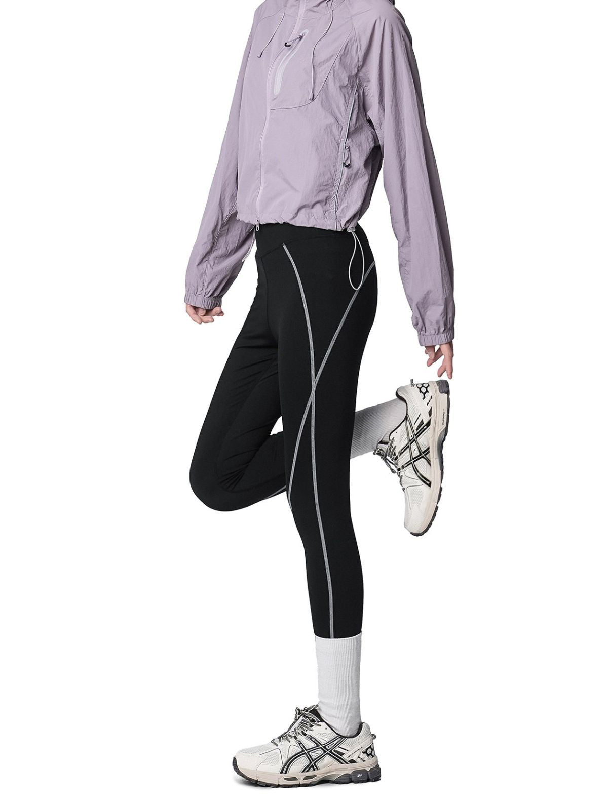 Valleytrek - Women's High-Waisted Stretch Sculpting Shark Leggings