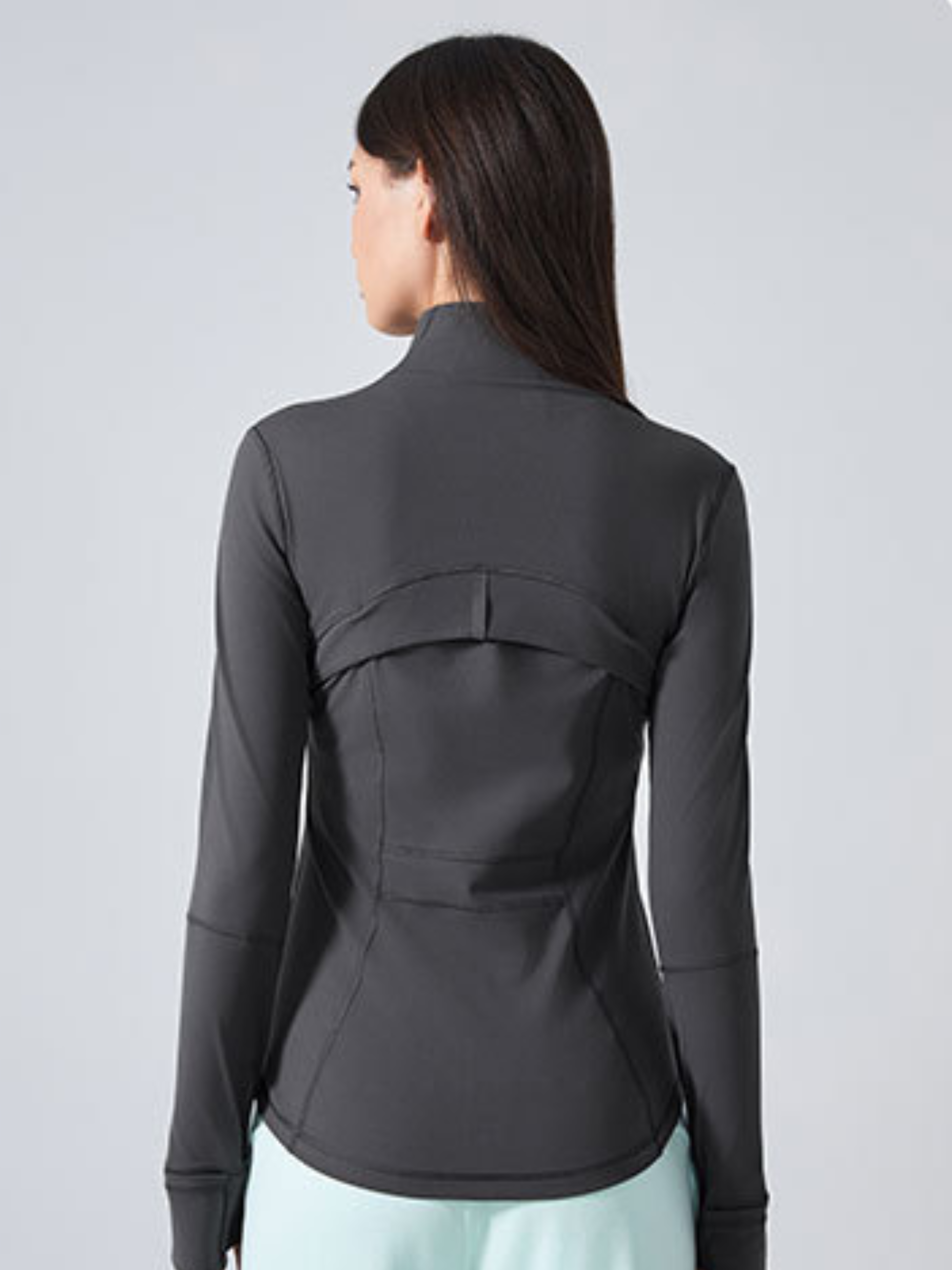 MesaPeak - Women's Fleece-Lined Slim-Fit Yoga Jacket with Thumbholes GONGGAR SPORTS