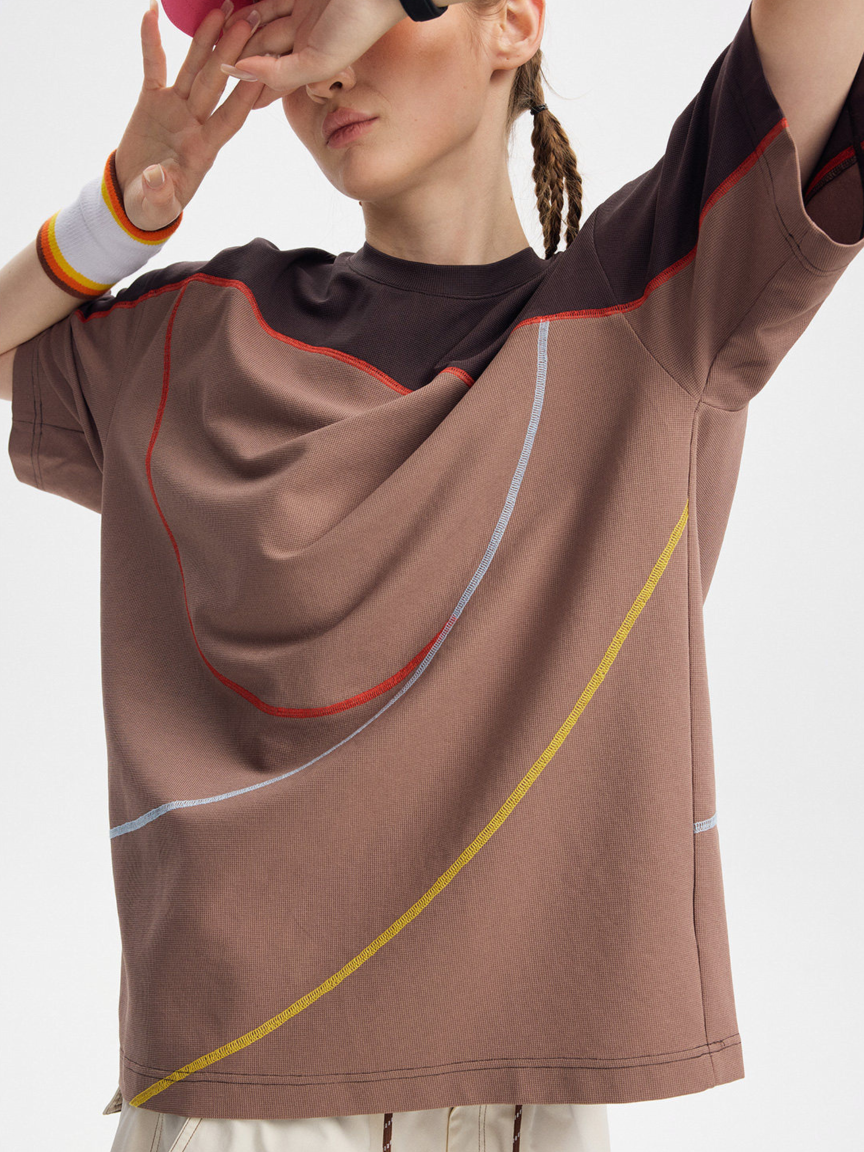 SwiftMove - Women's Quick-Dry Contrast Panel Performance T-Shirt