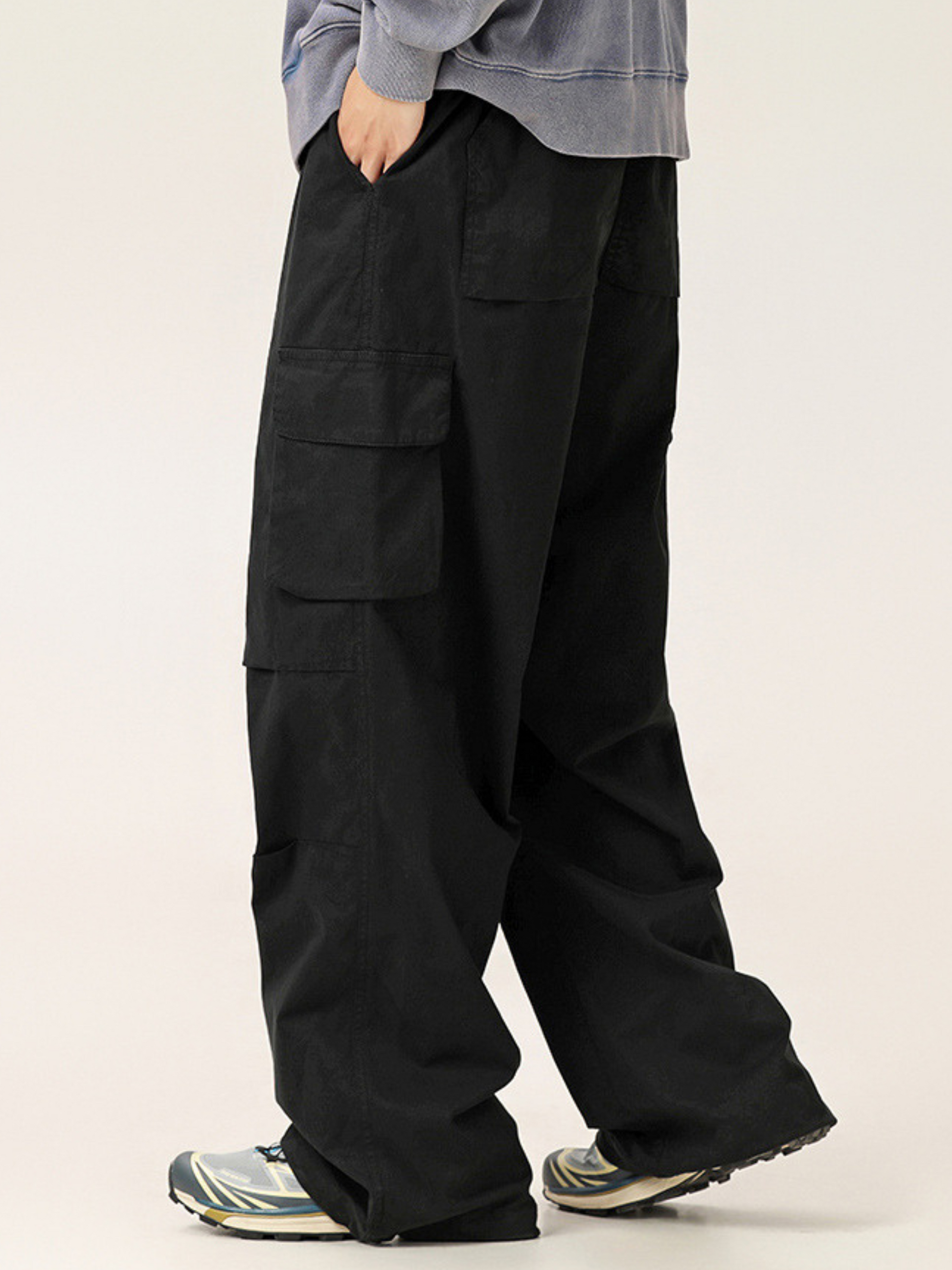 EagleNest - Unisex Loose Straight-Leg Utility Pants with Adjustable Hem GONGGAR SPORTS