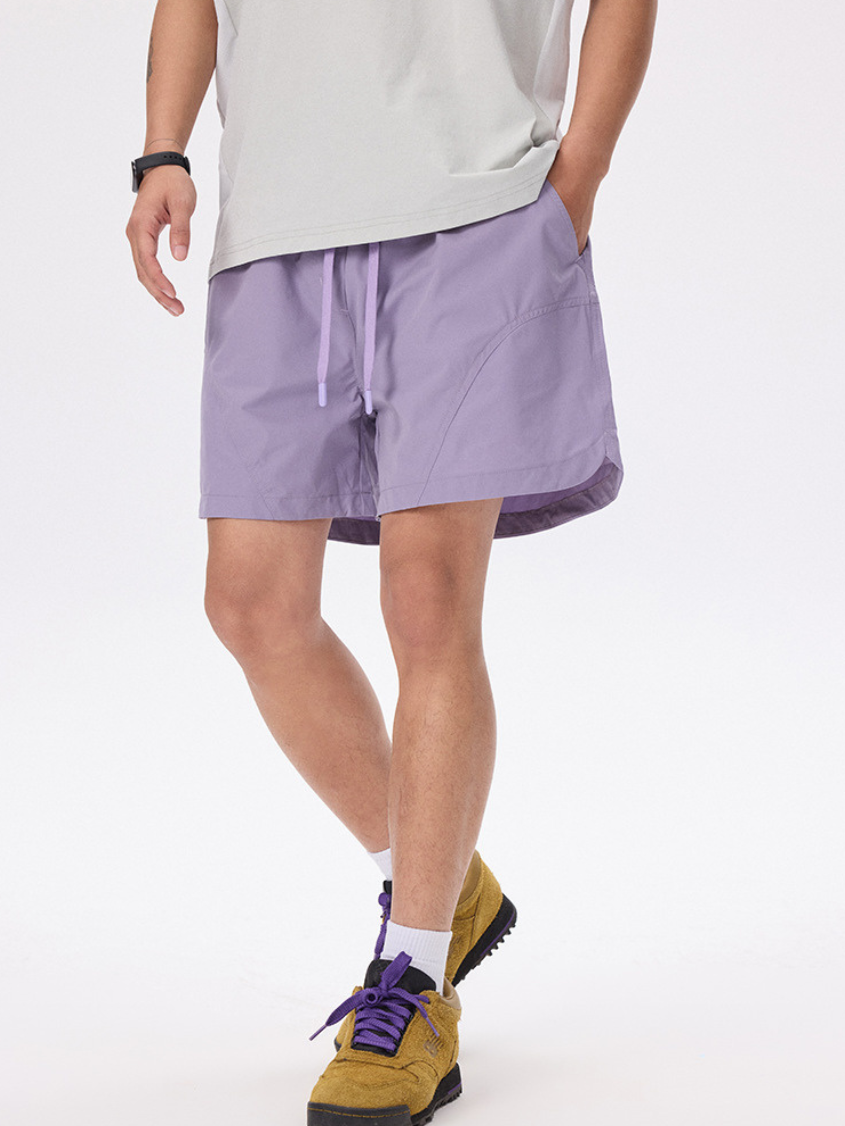 Cougarcrack - Women's Moisture-Wicking Quick-Dry Elastic Waist Shorts