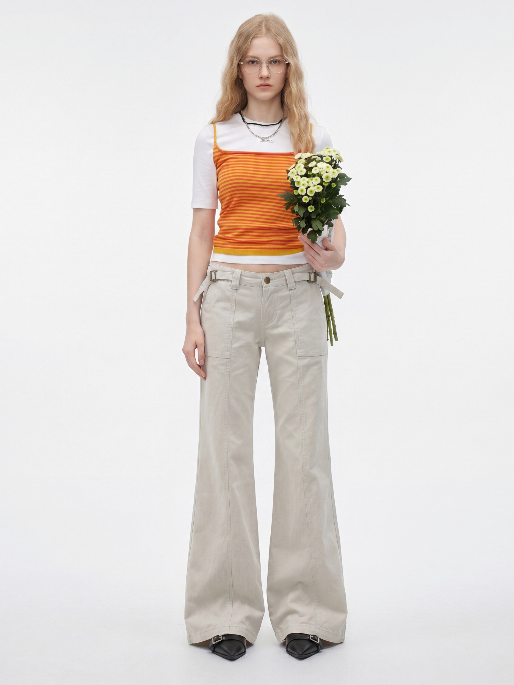MistLull - Women's Low-Rise Flared Denim Jeans