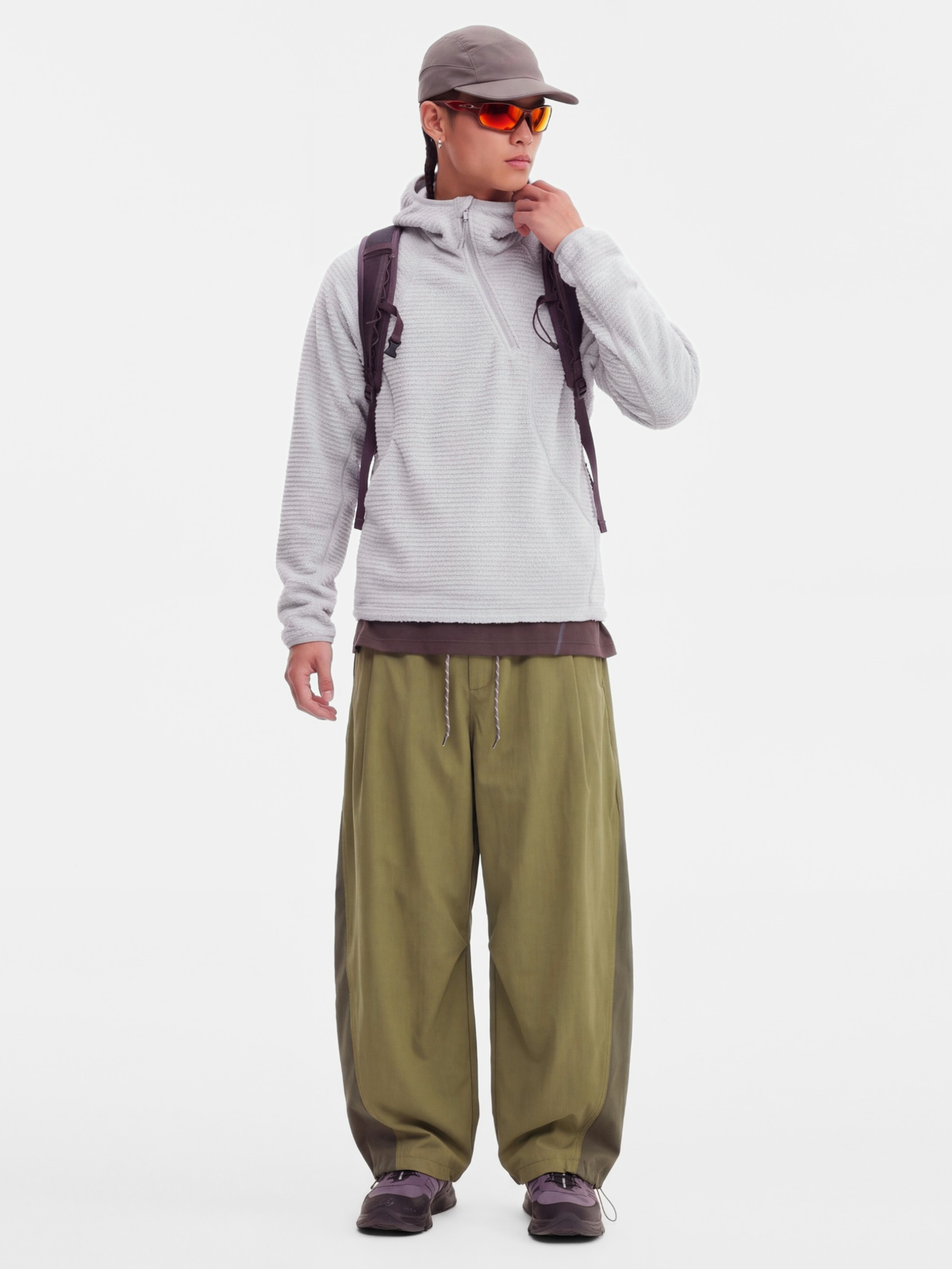 LiteMist - Lightweight Textured Fleece Half-Zip Sweatshirt