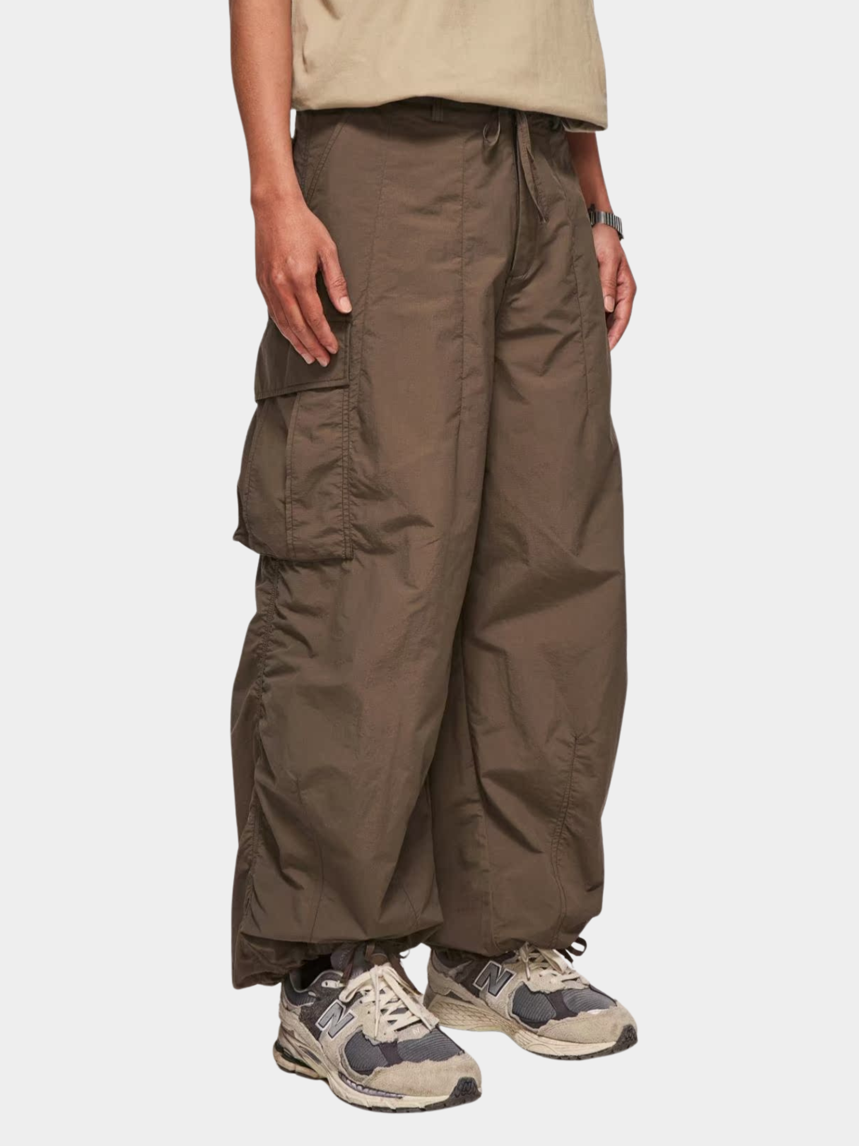 FireChair - Unisex Plaid Loose-Fit Utility Wide-Leg Pants