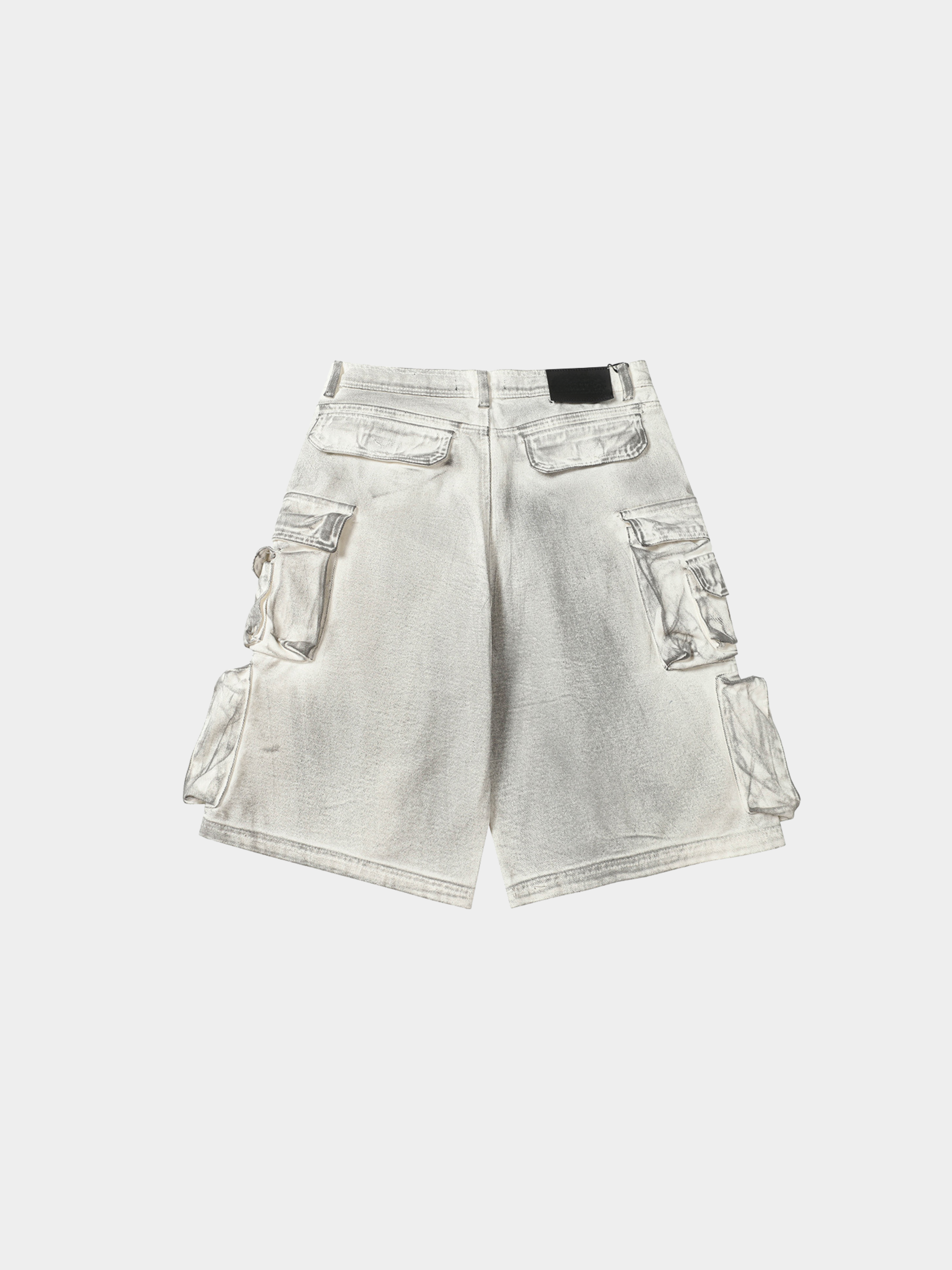 BaseSeat - Men's Distressed Dye Unique Shorts GONGGAR SPORTS