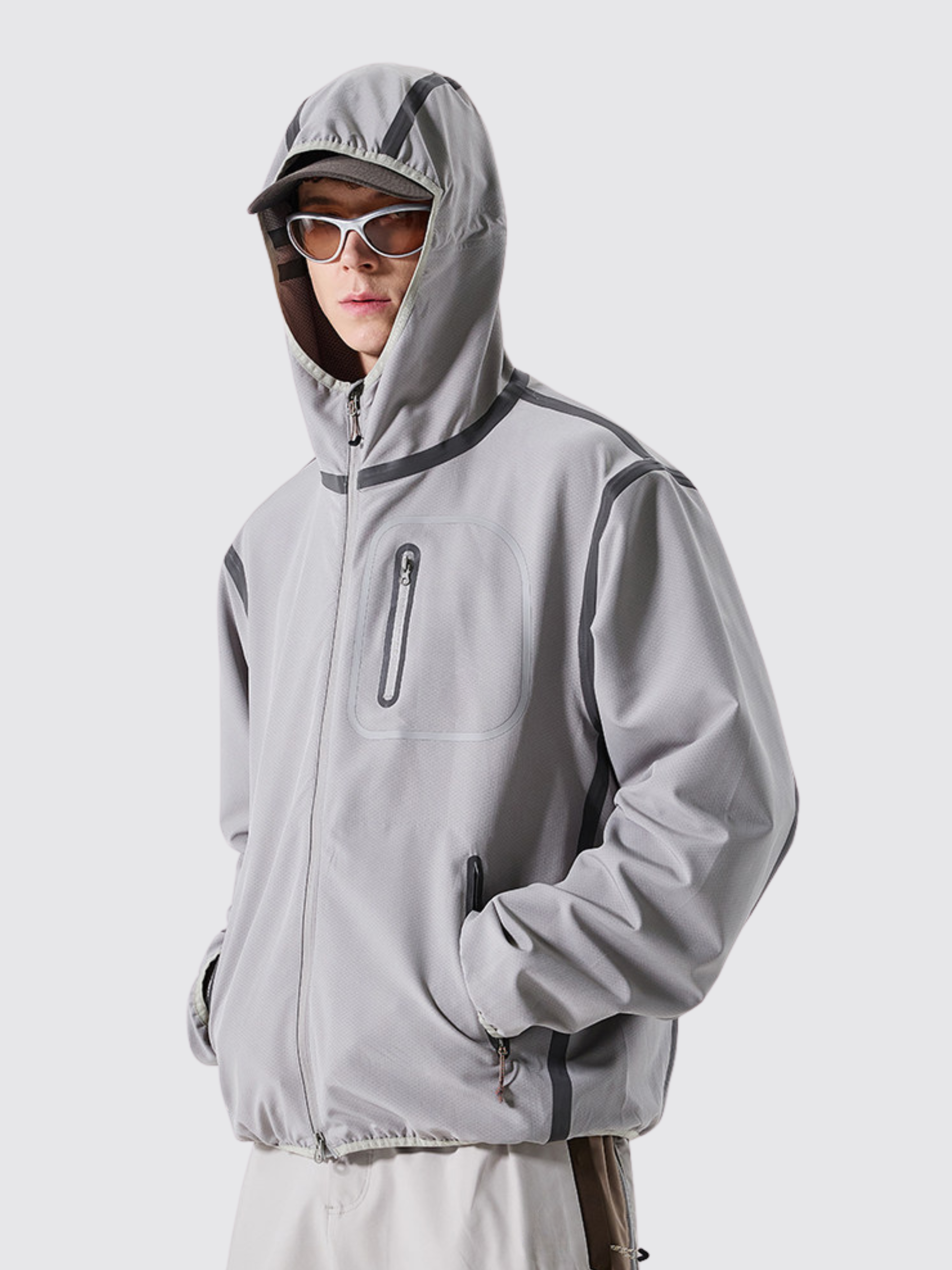 GorgePoint - Unisex Reflective Taped Water-Repellent Hard Shell Jacket