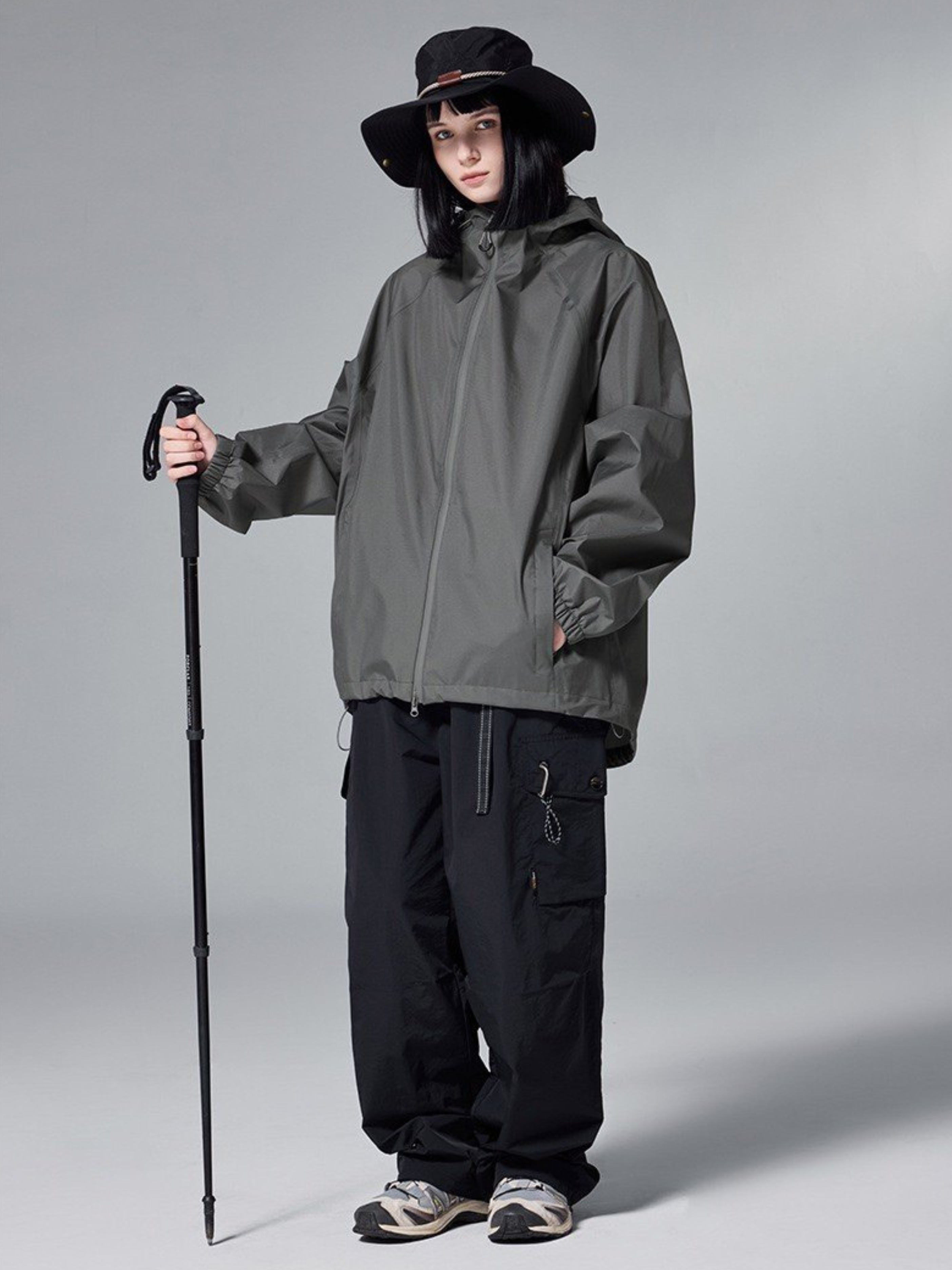 AshMode - Unisex 12K Waterproof Lightweight 3-Layer Hard Shell Jacket