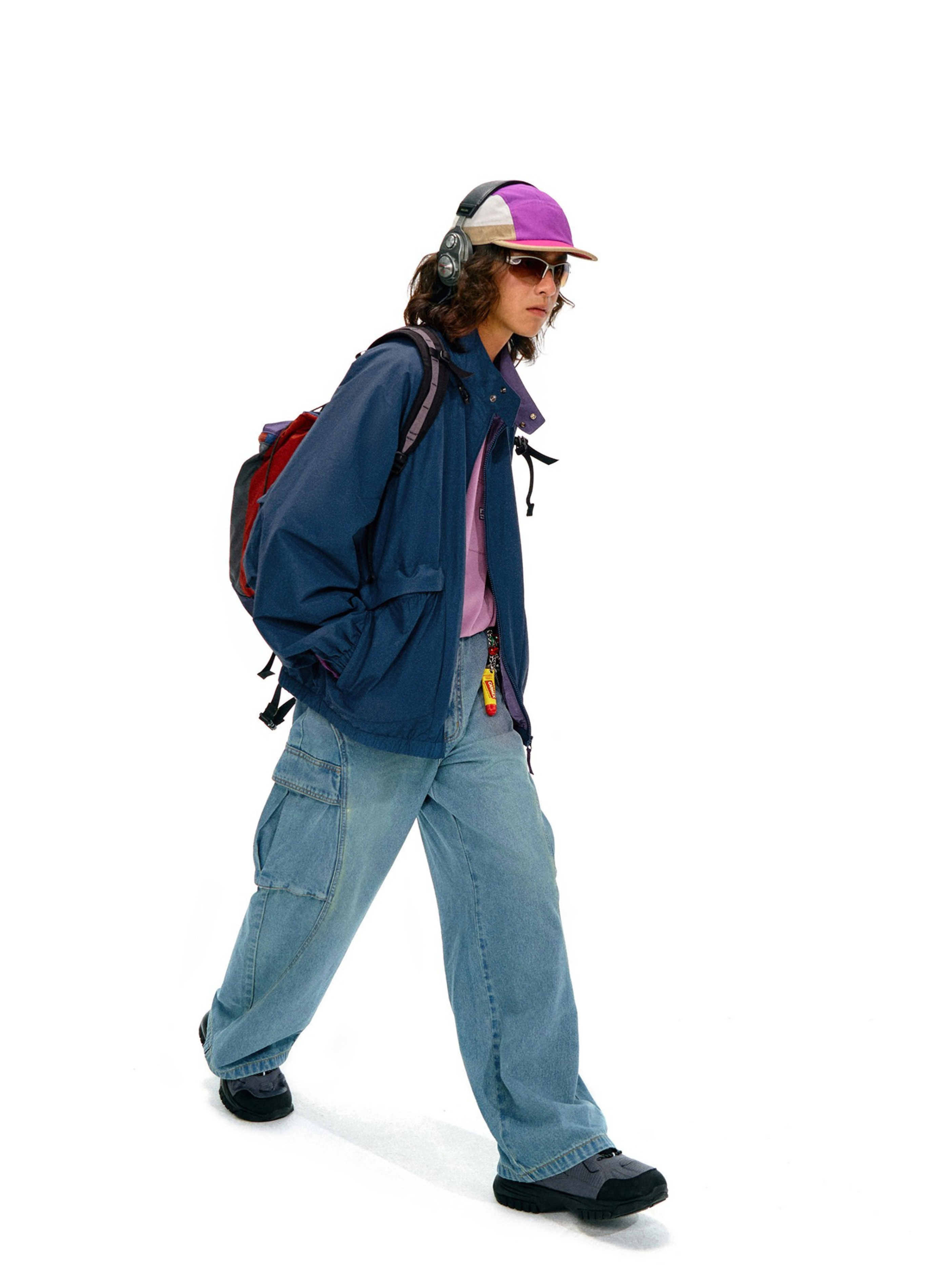 Firewhisper - Unisex Colorblock Stand-Collar Harrington Jacket