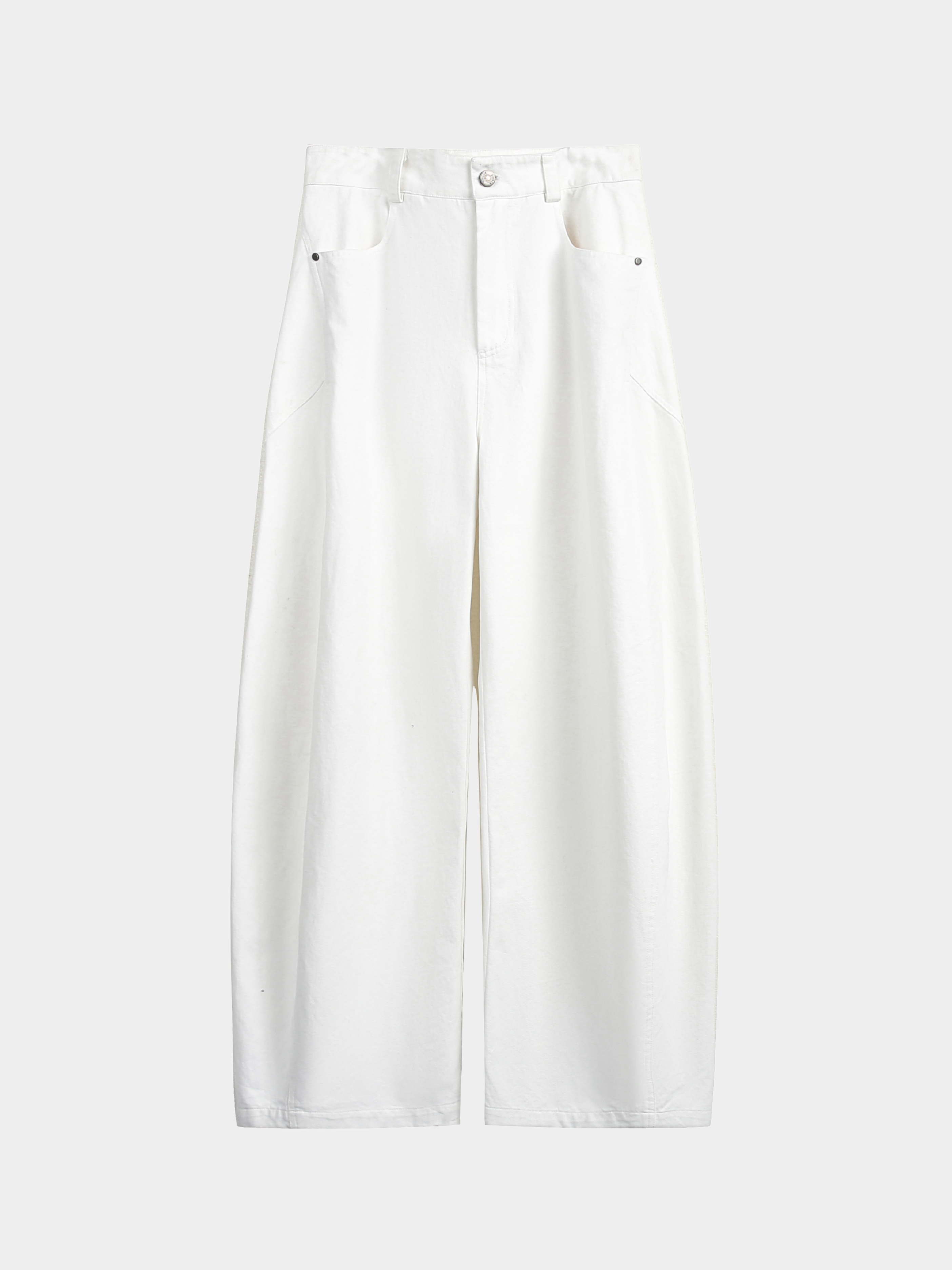 EchoStep - Unisex Pure Cotton Straight-Leg Curved Seam Pants