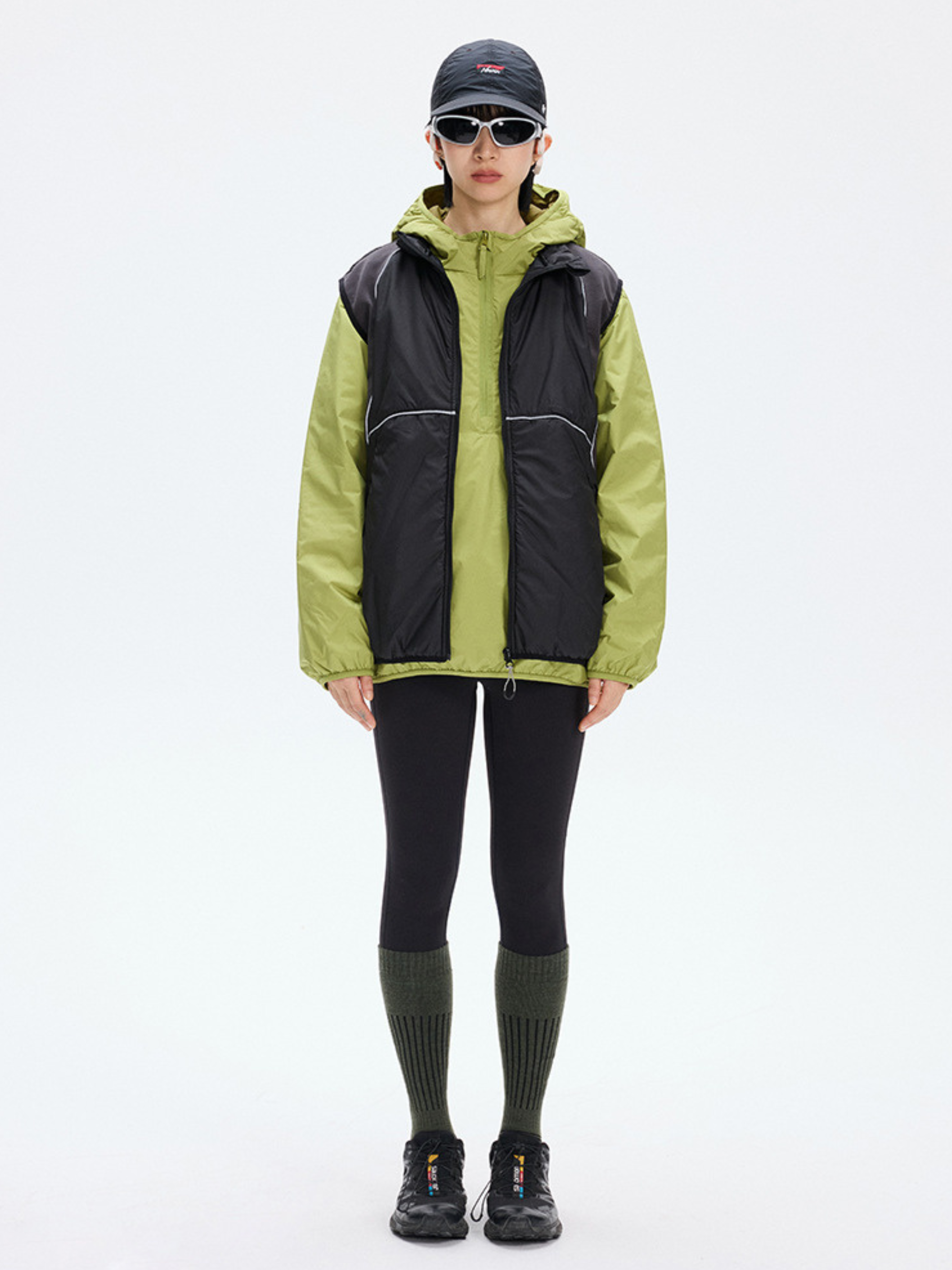 BluffEdge - Unisex Colorblock Outdoor Insulated Vest GONGGAR SPORTS