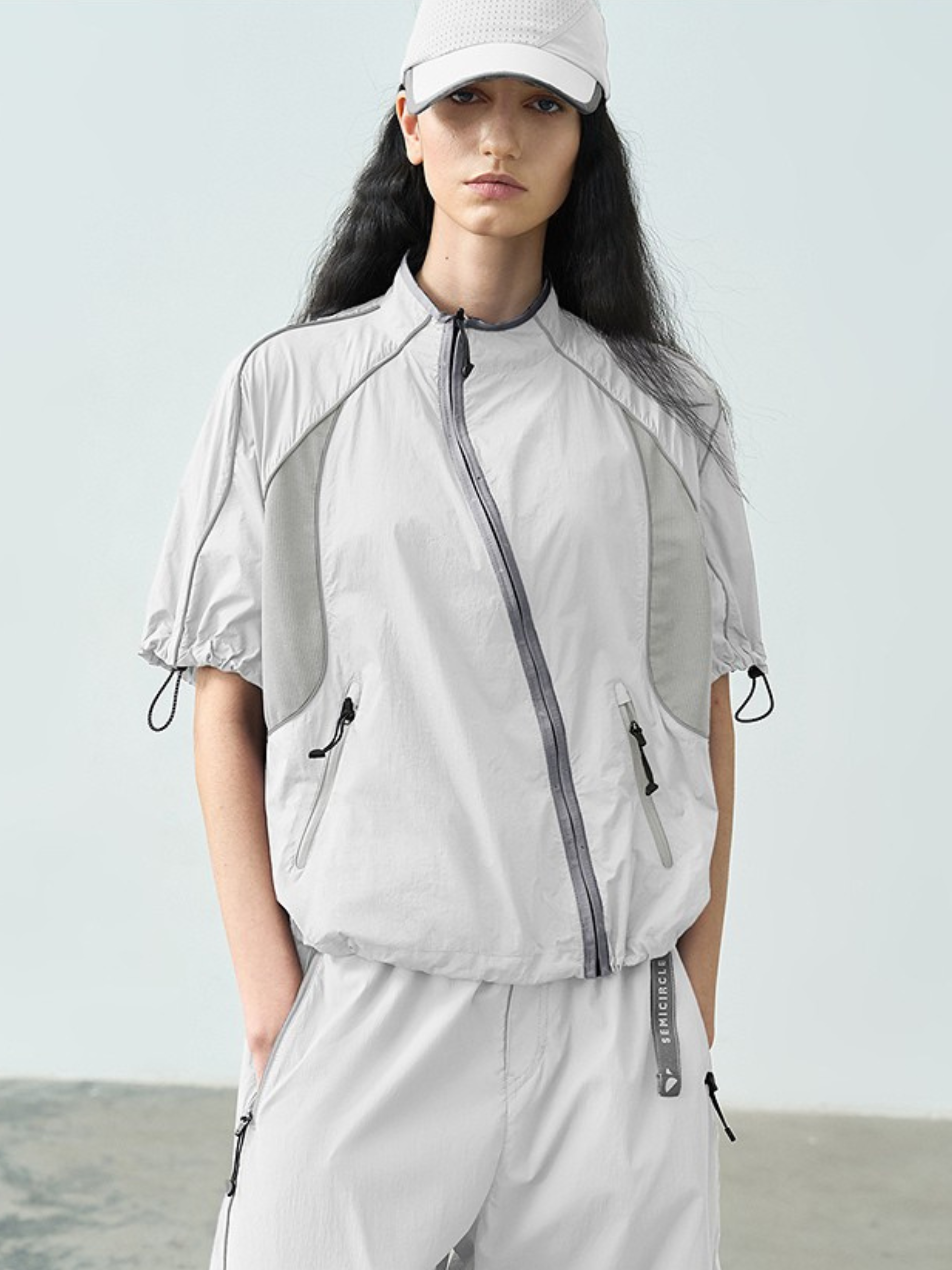 Cavecrack - Women's Mesh-Panel Breathable Short-Sleeve Cardigan