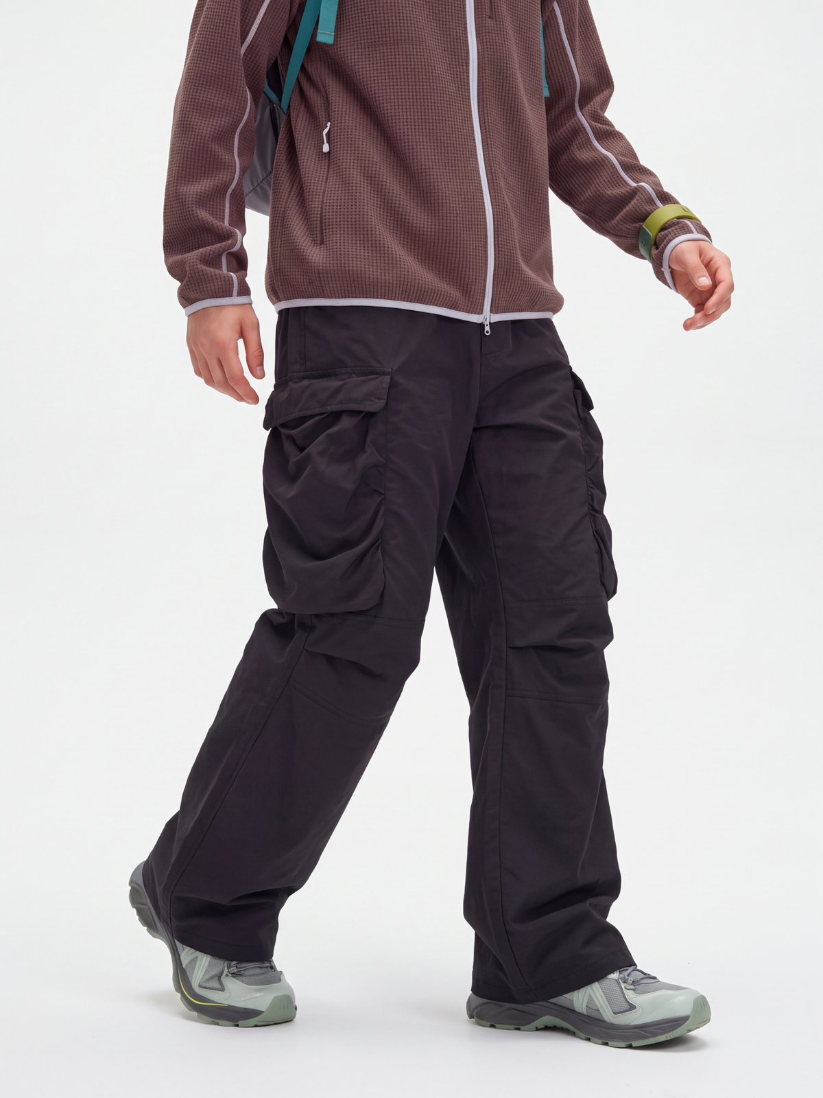 DualSway - Unisex Breathable Large Pockets Wide-Leg Cargo Pants