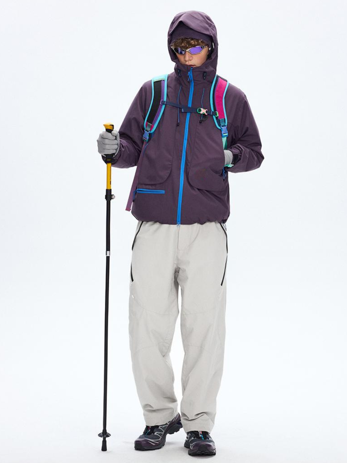 Emberpike - Color-Block Water-Repellent Adjustable Utility Jacket