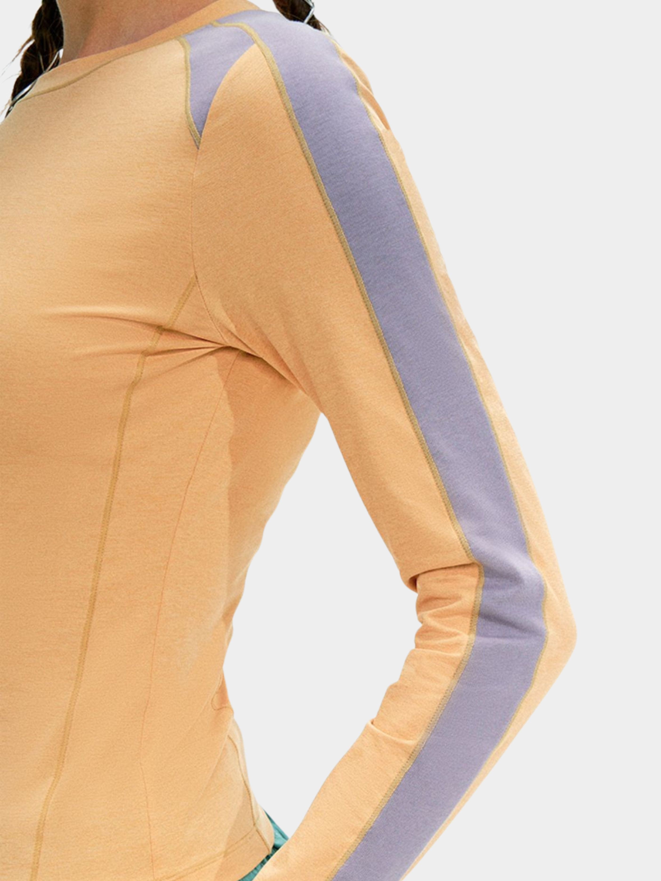 Moonfire - Moisture-Wicking Colorblock Fitted Base Layer Top