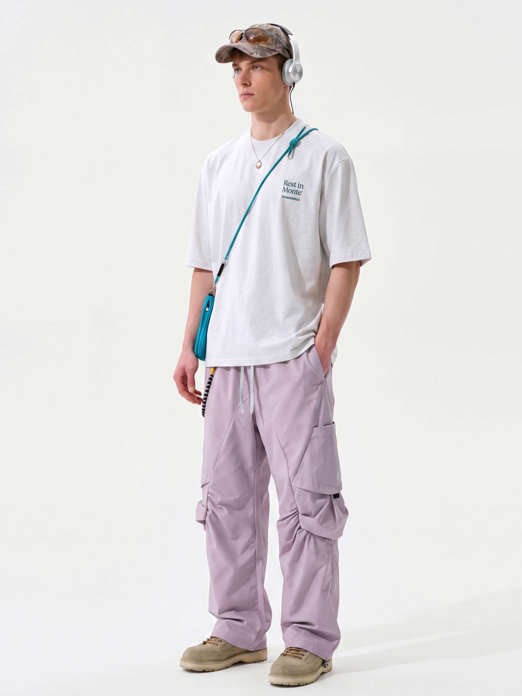 FoldDrift - Unisex Water-Repellent Lightweight Utility Parachute Pants