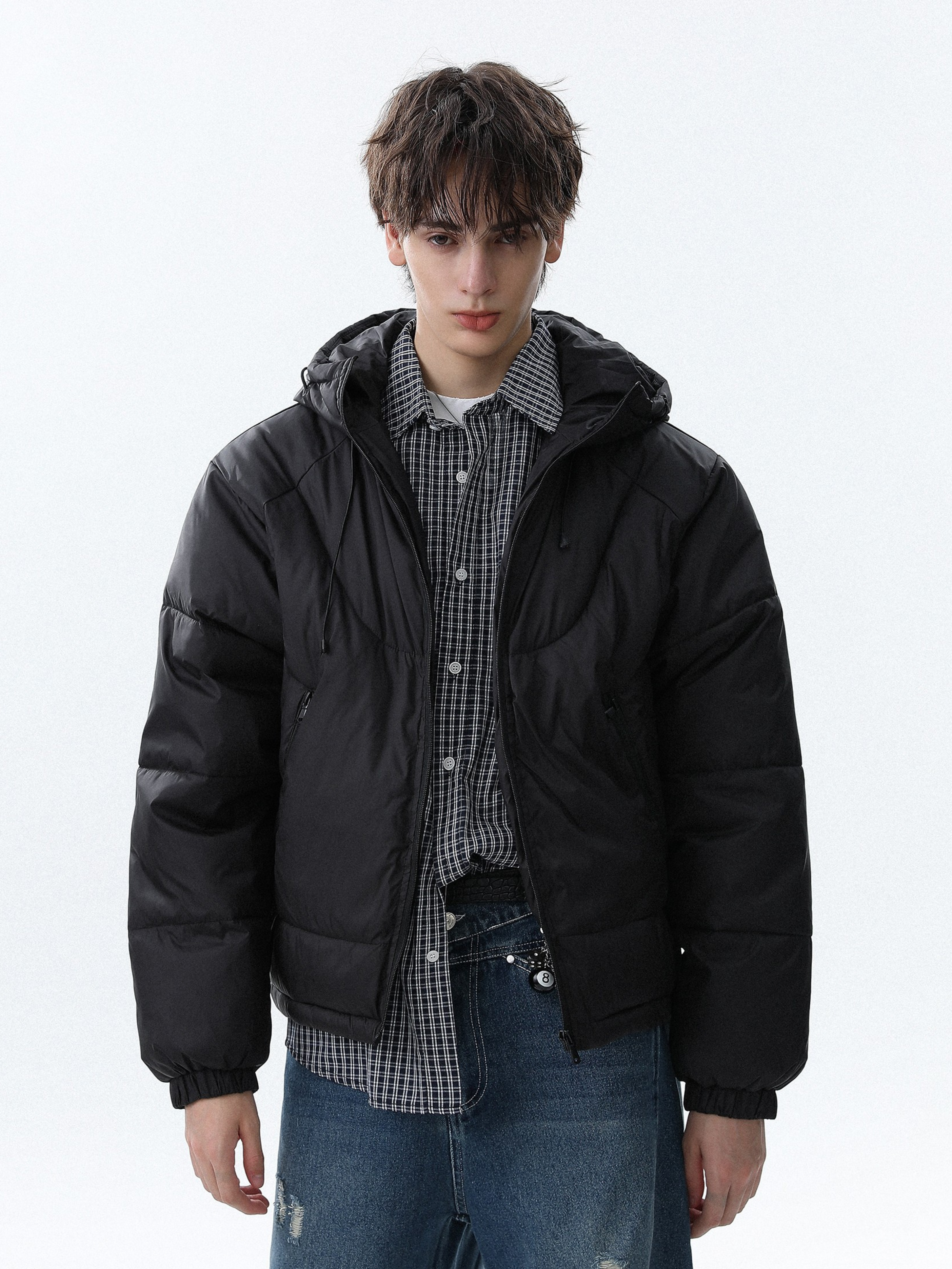 Trailcraft - Unisex Solid Color Quilted Loose Padded Jacket