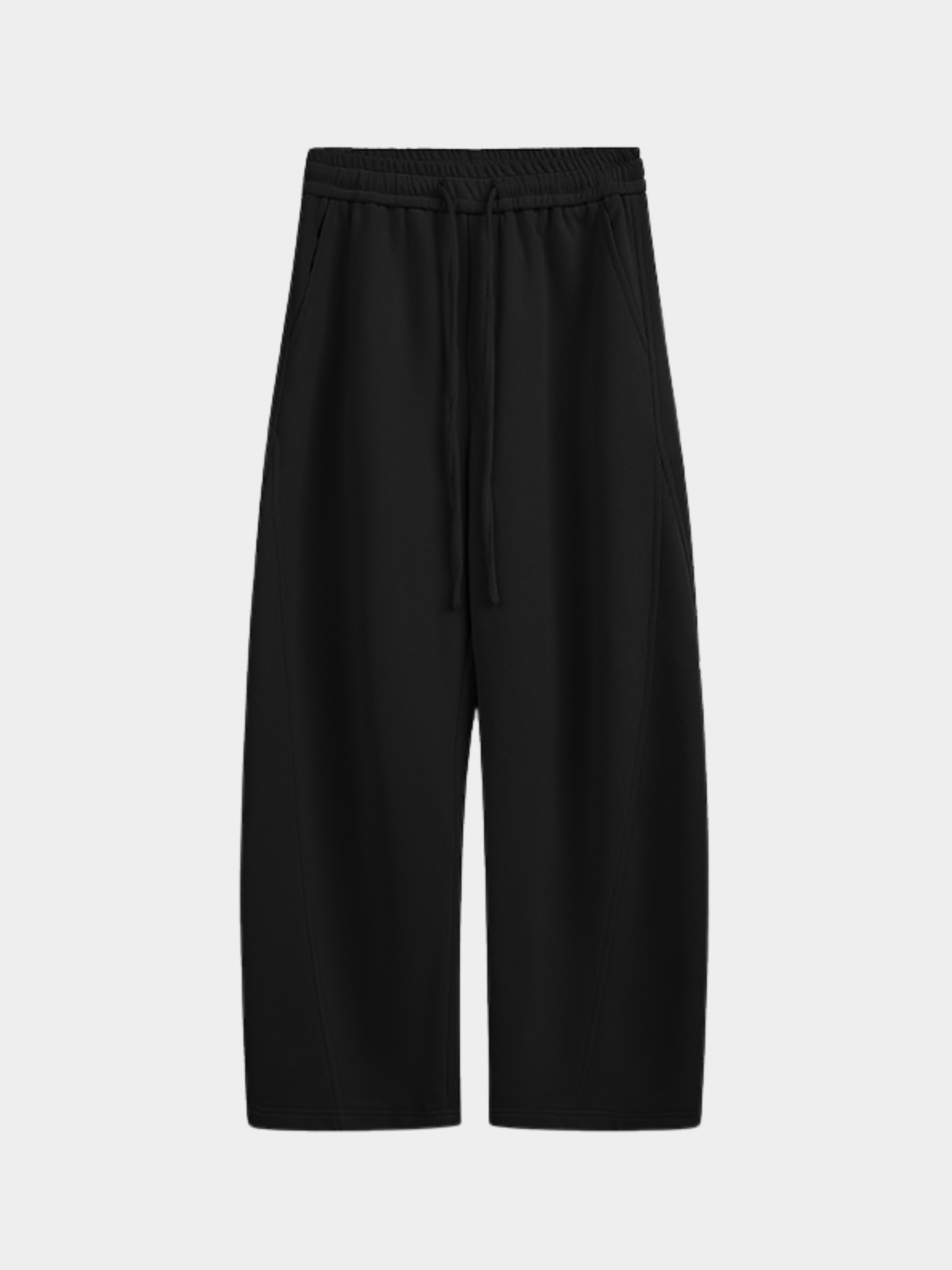 FrostDeck - Unisex Curved Seam Straight-Leg Wide Sweatpants