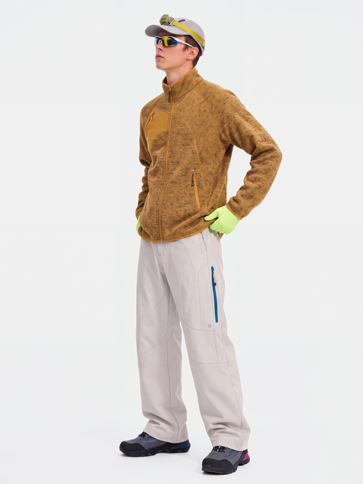 EdgeGlide - Unisex Wrinkle-Resistant Lightweight Thermal Fleece Jacket