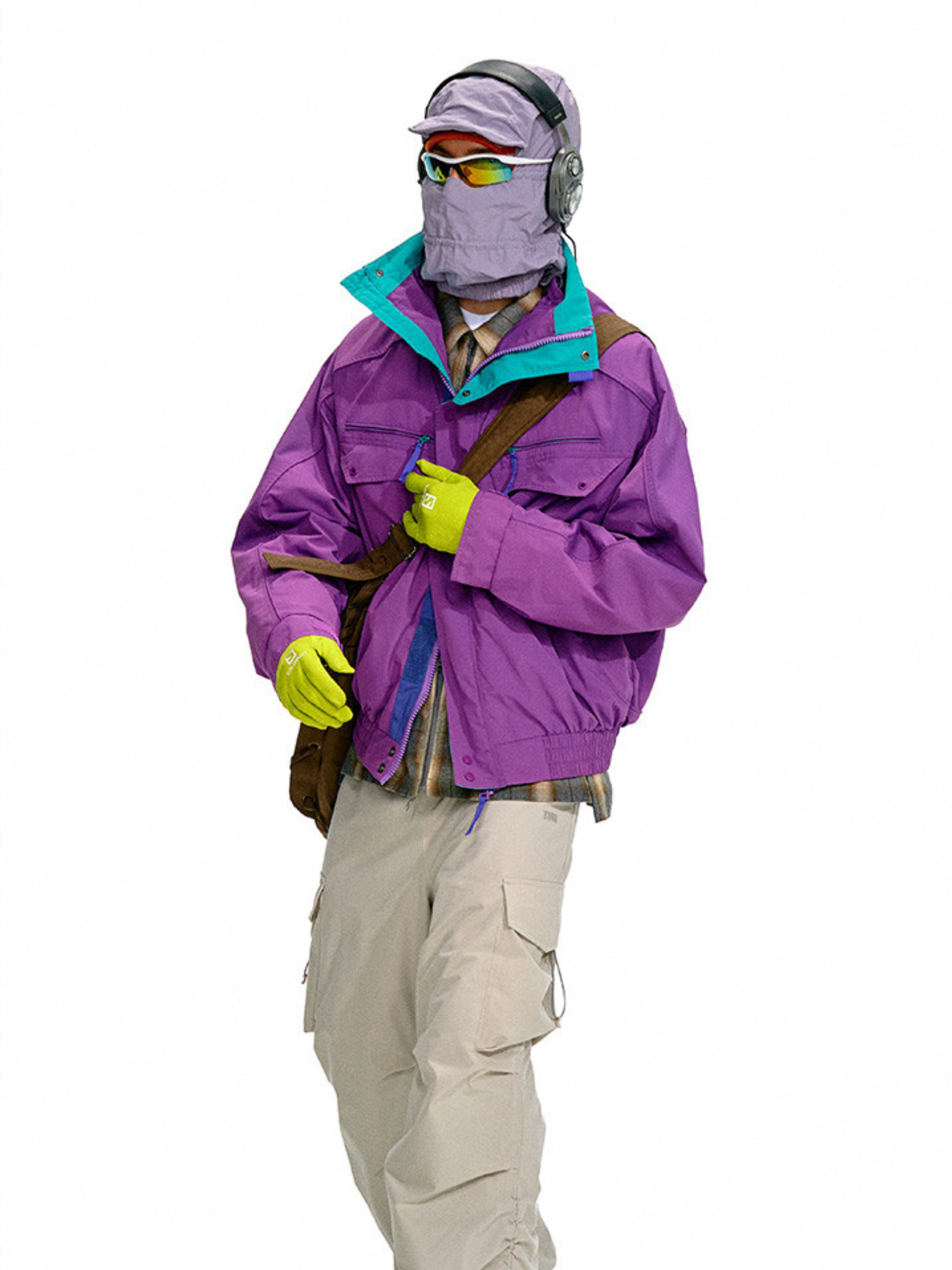 Driftcrest - Men's Colorblock Waterproof Windbreaker Jacket