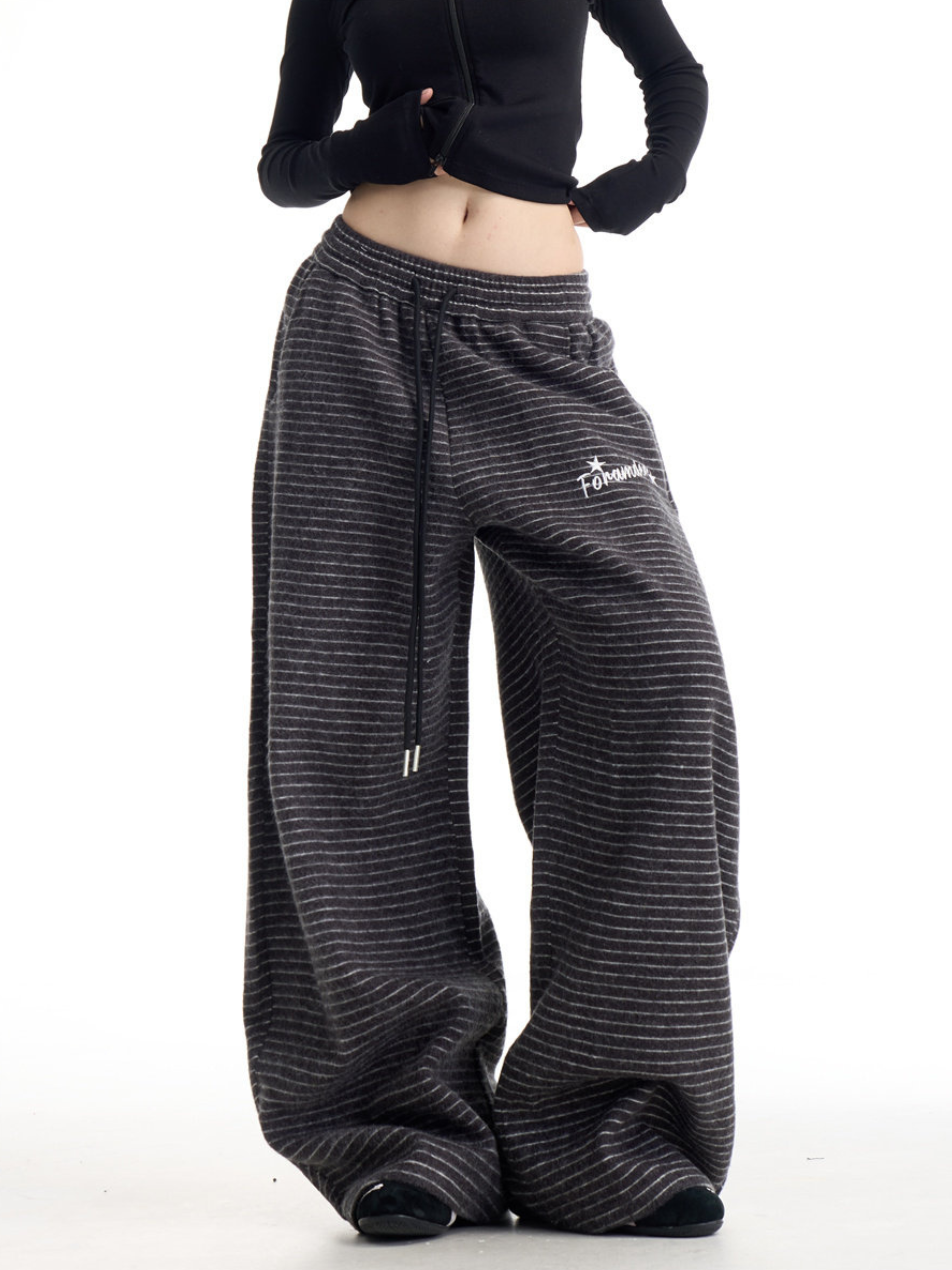 Emberburn - Women's Striped Wide-Leg Casual Pants