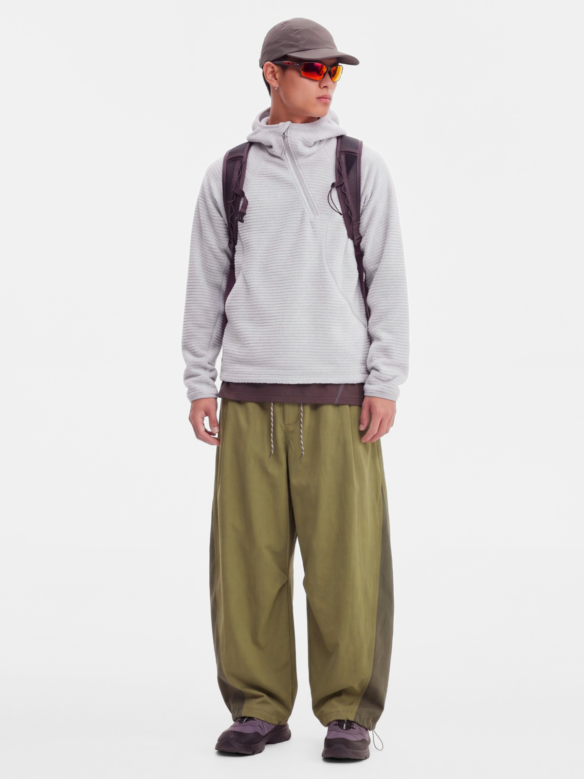 LiteMist - Lightweight Textured Fleece Half-Zip Sweatshirt