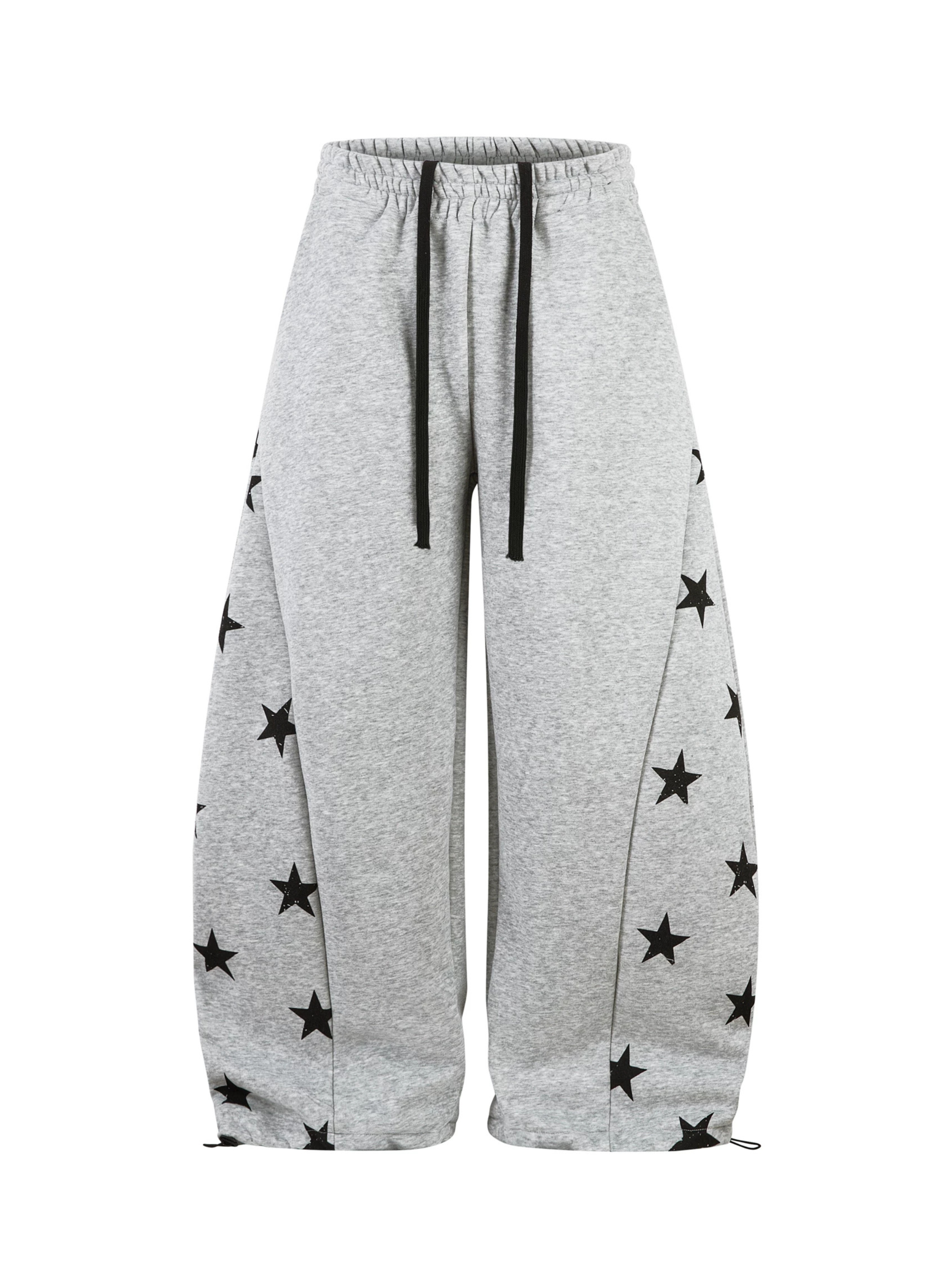 Thunderscorch - Women's Star Print Curved-Leg Sweatpants
