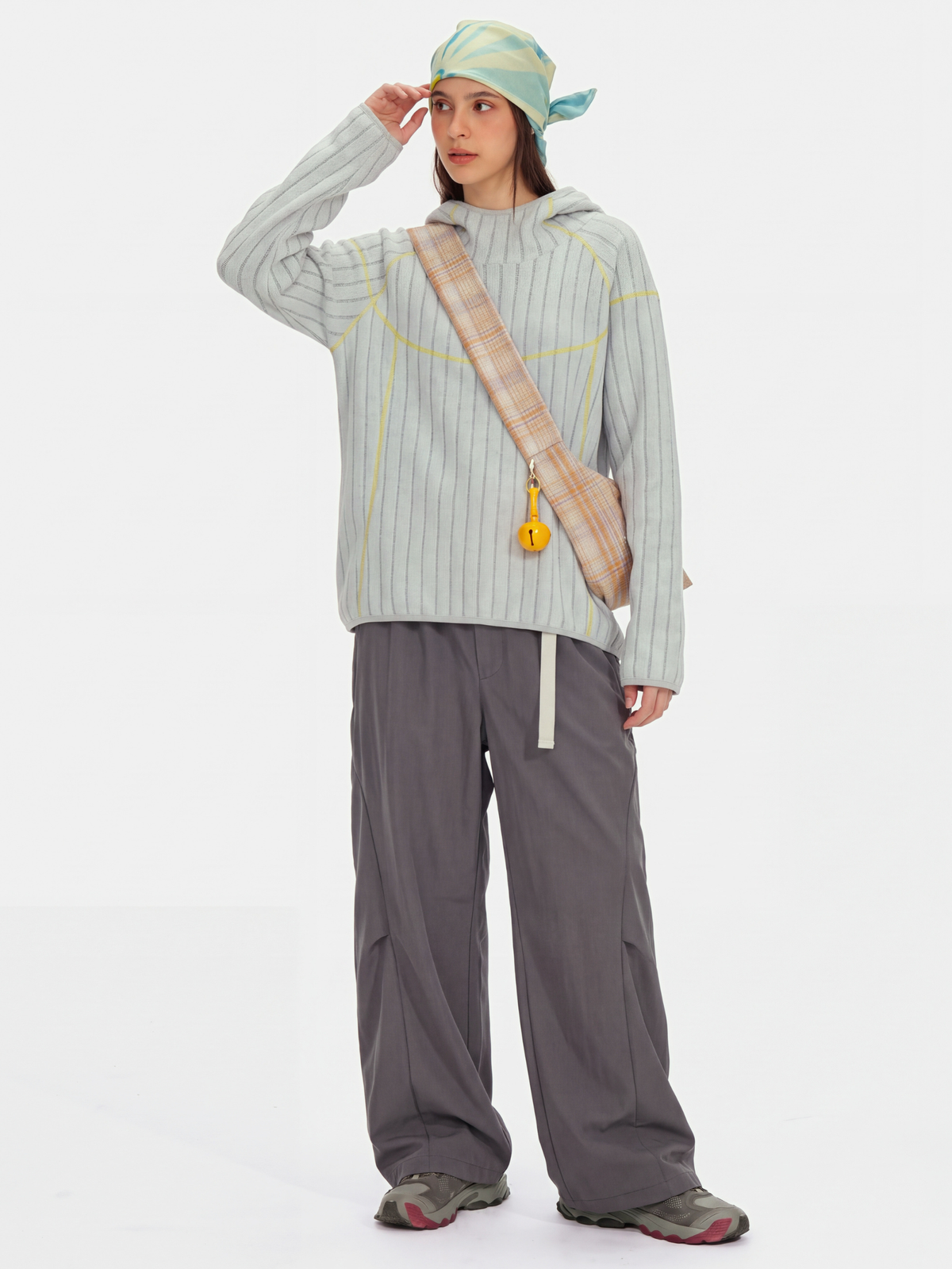 FlipMist - Stretch Elastic-Waist Straight-Leg Utility Pants