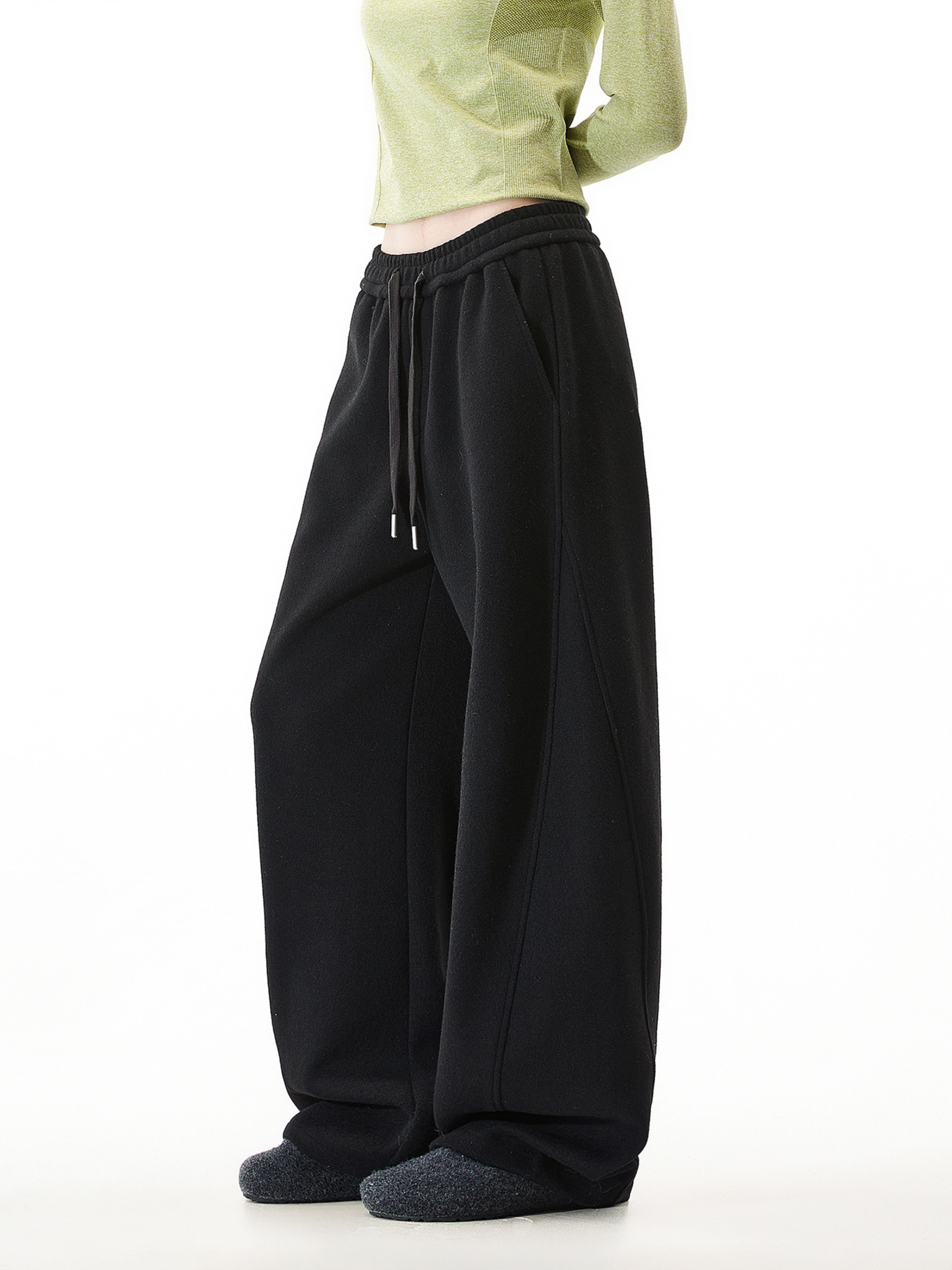 Quell - Women's Wool-Blend Heavy Drape Relaxed Pants