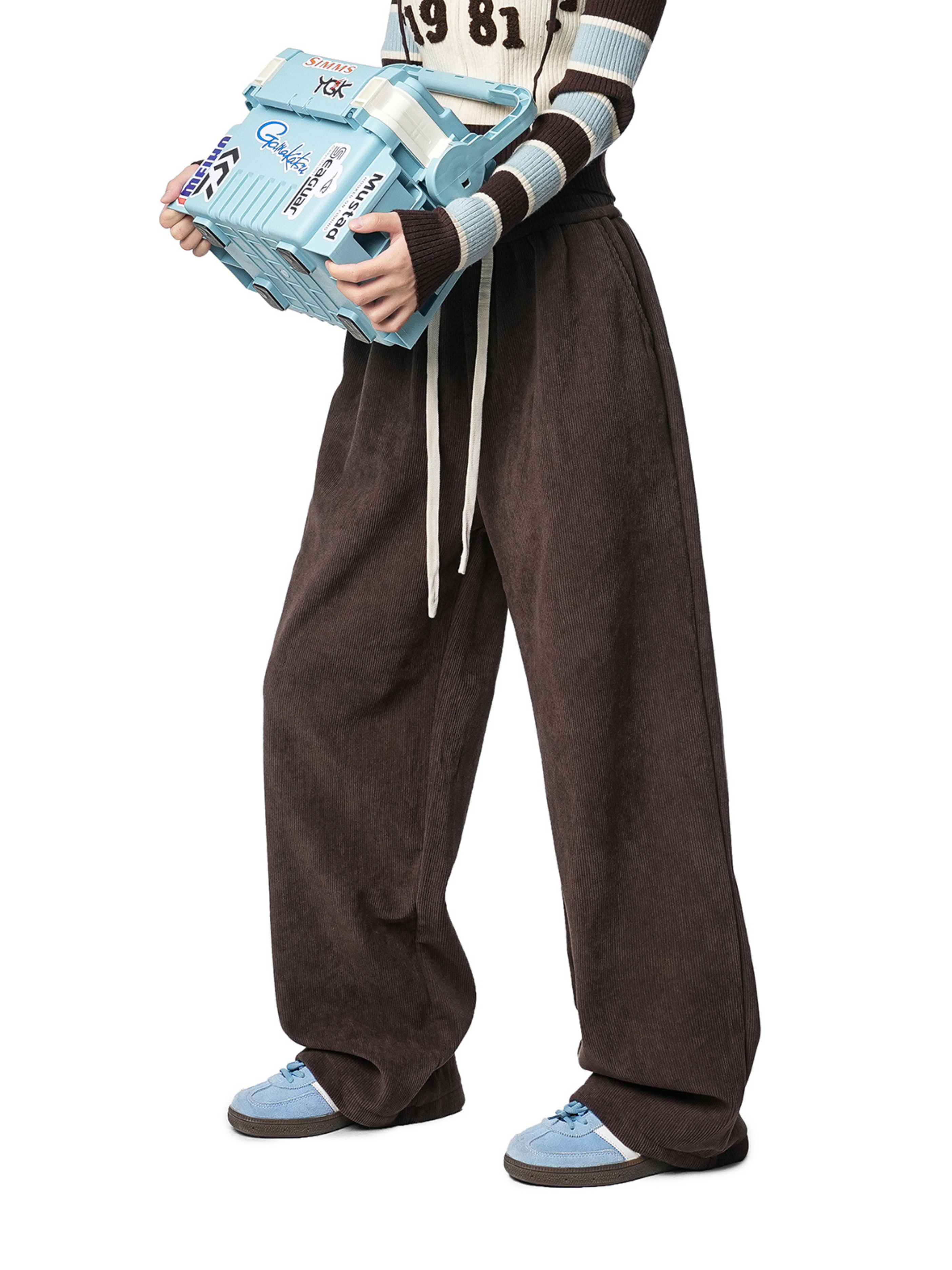 Shadewood - Women's Loose-Fit Corduroy Straight Pants