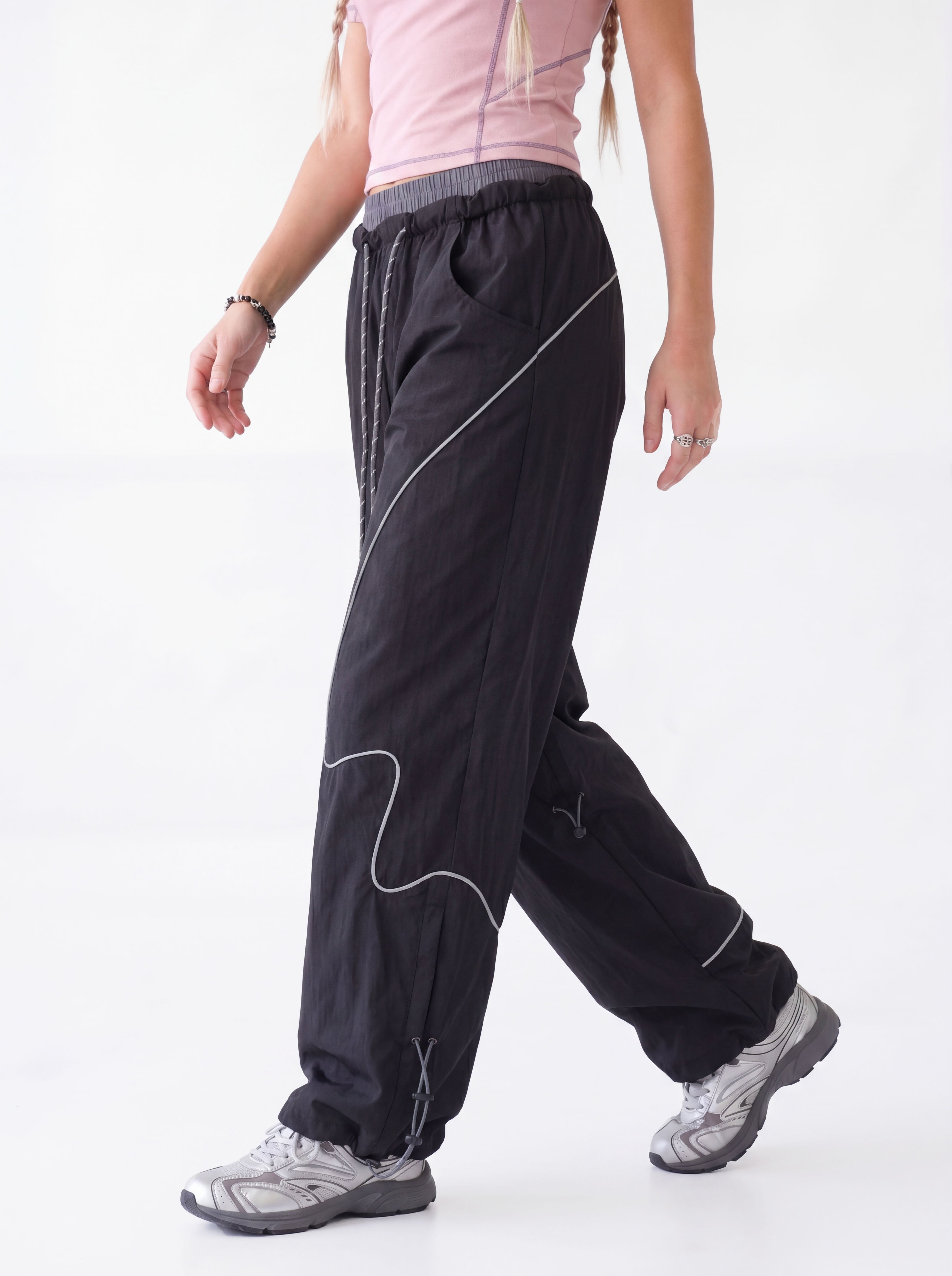 Bulwark - Women's Double-Waist Wide-Leg Parachute Pants