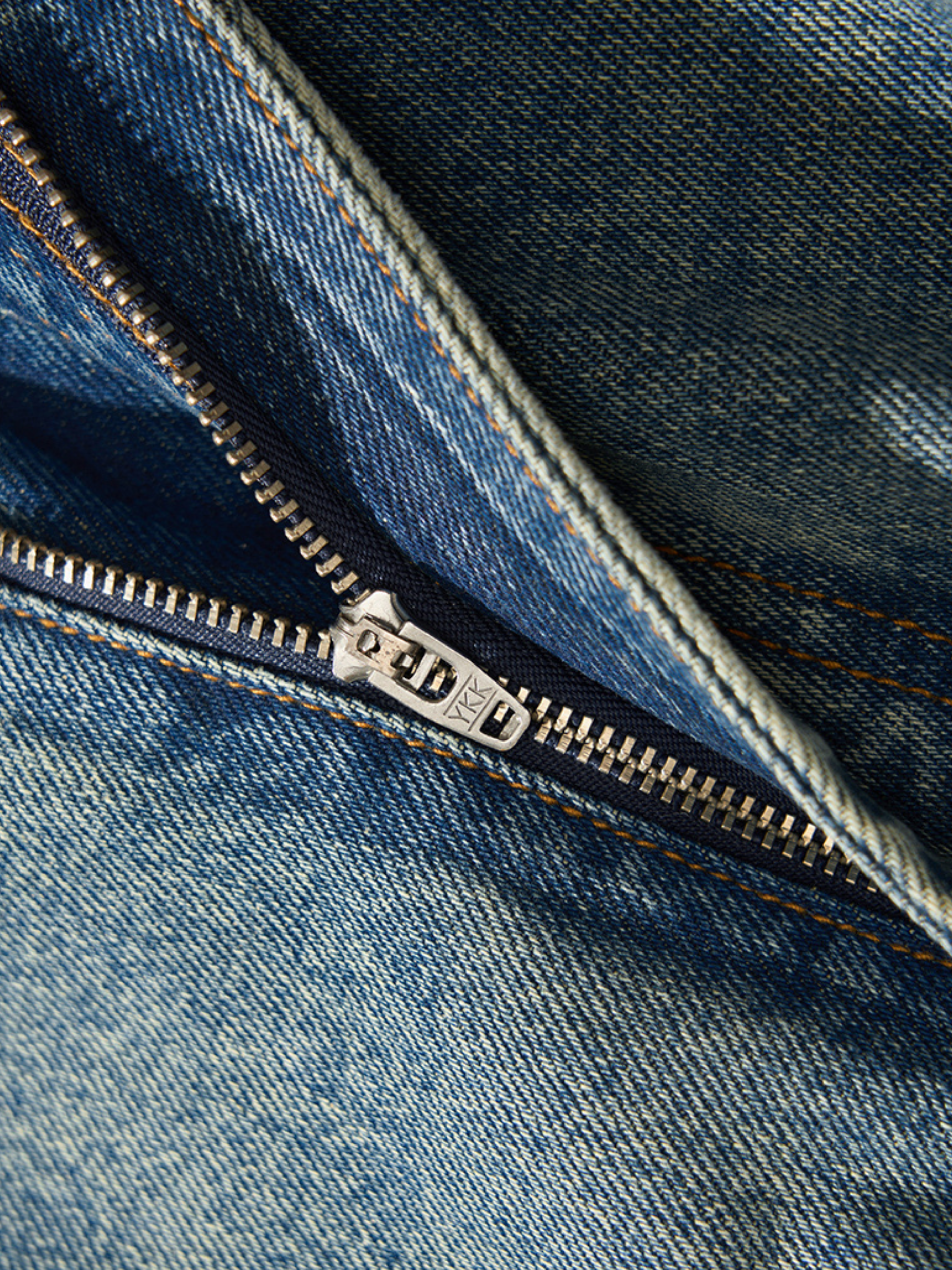 Tempestfire - Men's Washed Denim Wide-Leg Jeans