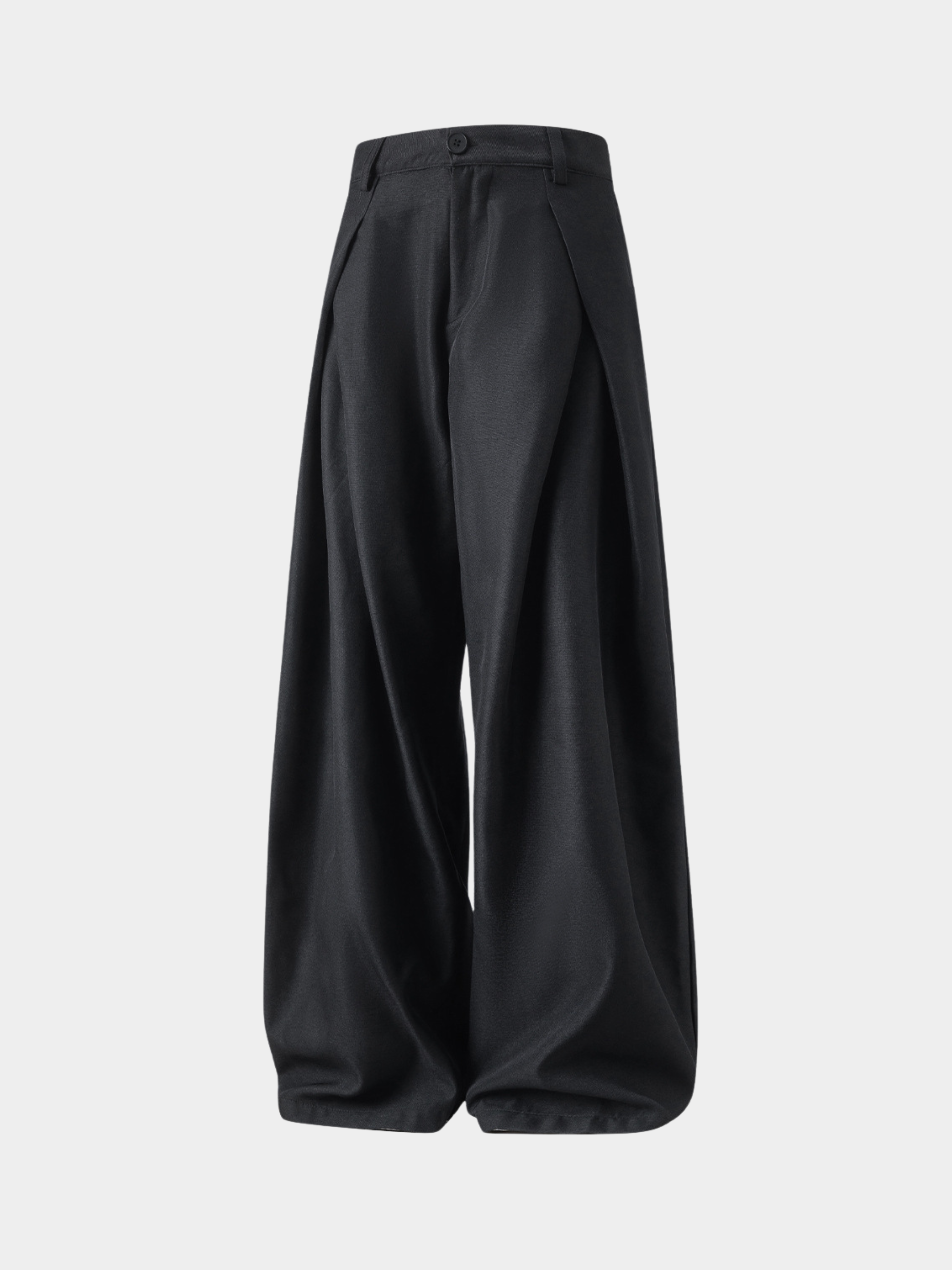 LightTent - Men's Cross-Pleated Drape Relaxed Fit Pants