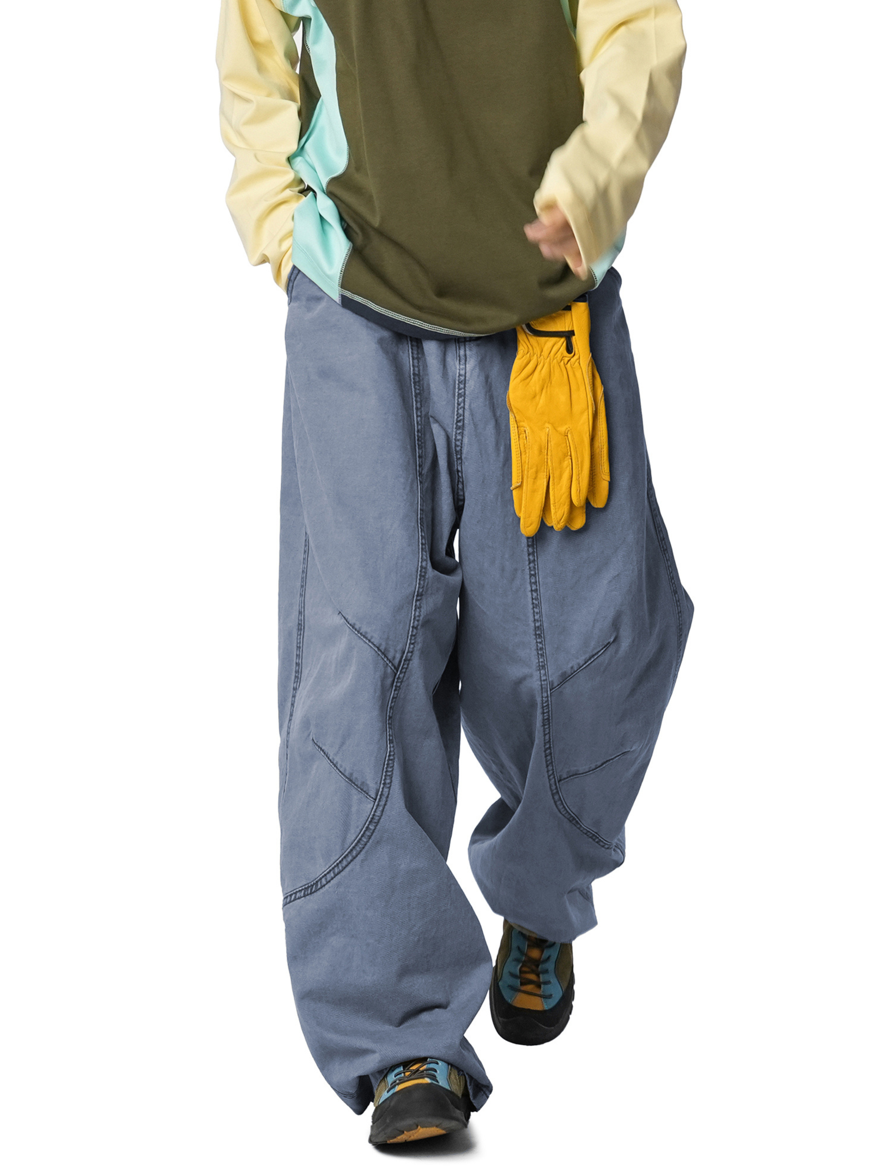 Freewind - Men's Pure Cotton Straight-Leg Loose Scimitar Pants