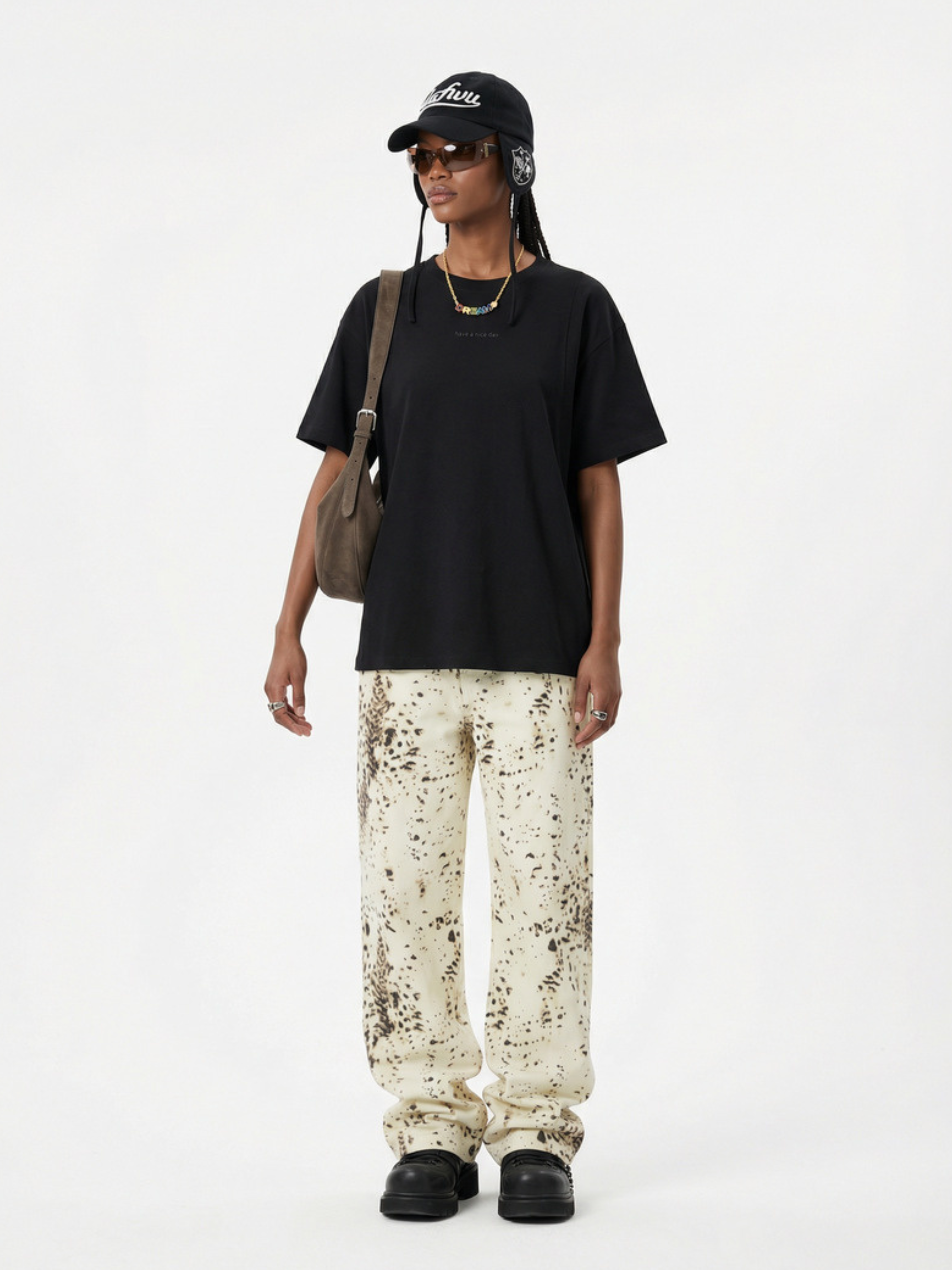 PineWind - Breathable Cotton Letter Print T-Shirts