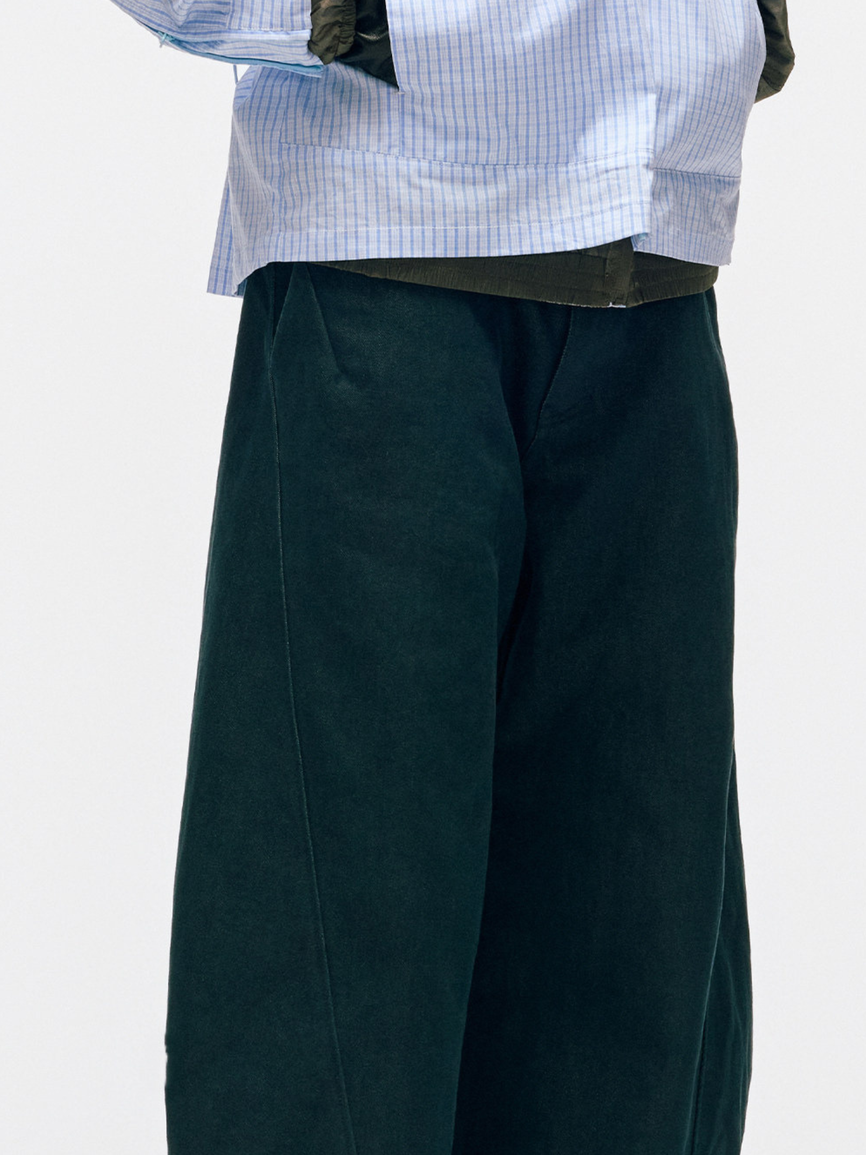 SandDune - Pleated Curved-Leg Utility Pants