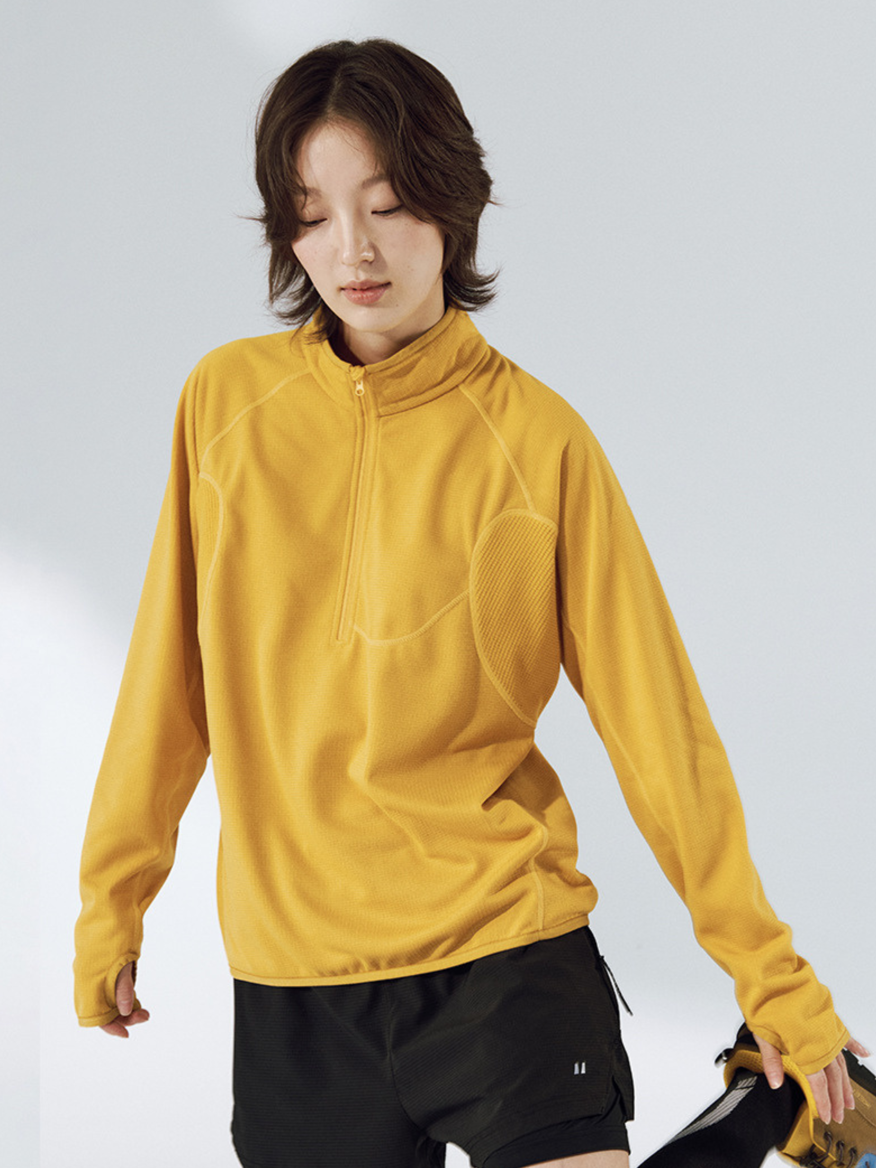 Shadowfern - Lightweight Thermal Half-Zip Sweatshirt