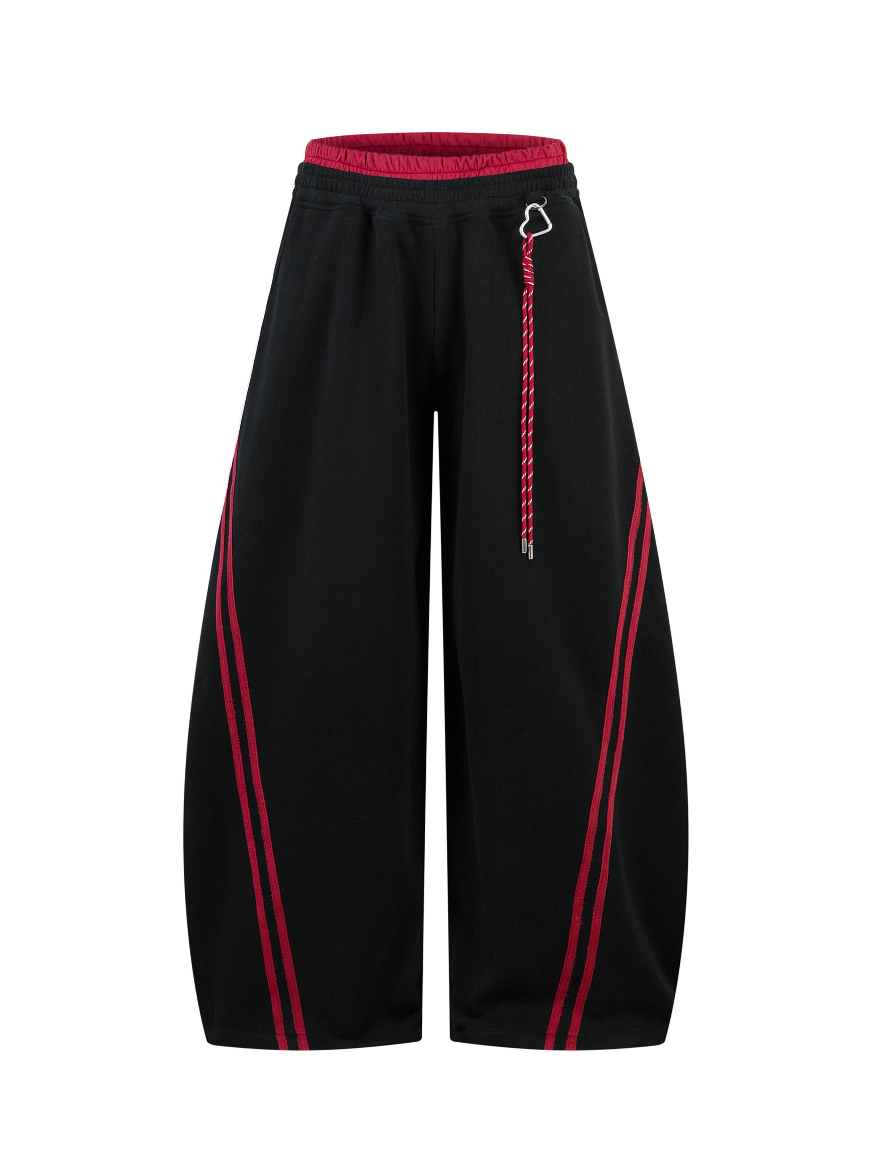 Iceveil -Women's Double-Waist Blade-Cut Wide-Leg Sweatpants