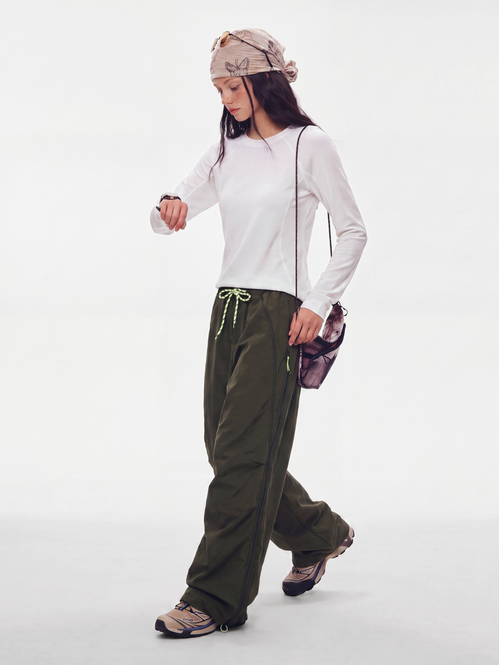LiteSway - Women's Water-Repellent Quick-Dry Pleated Cargo Pants
