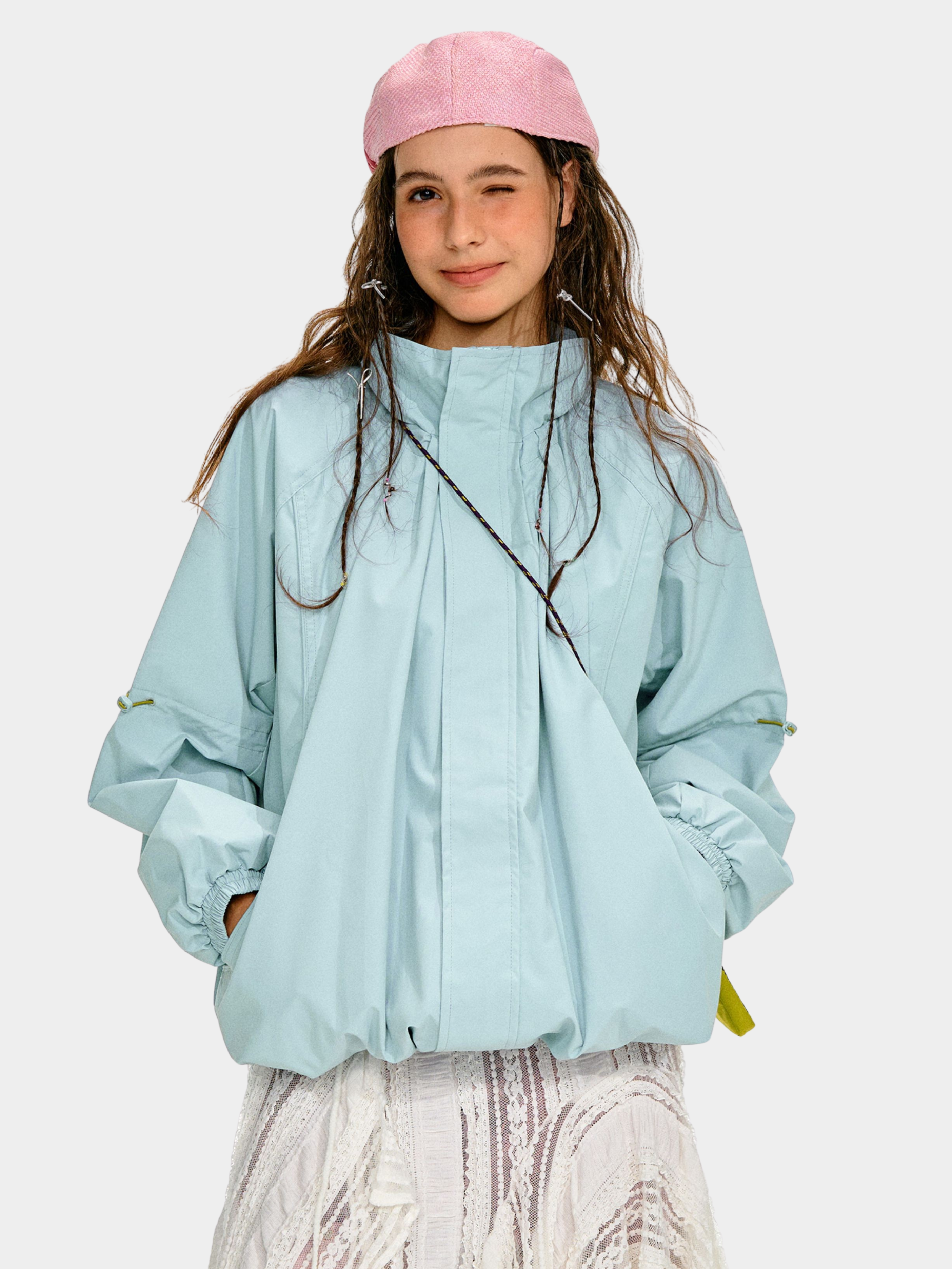 ShadowMode - Women's C6 Water-Repellent Bubble Collar Ruched Jacket