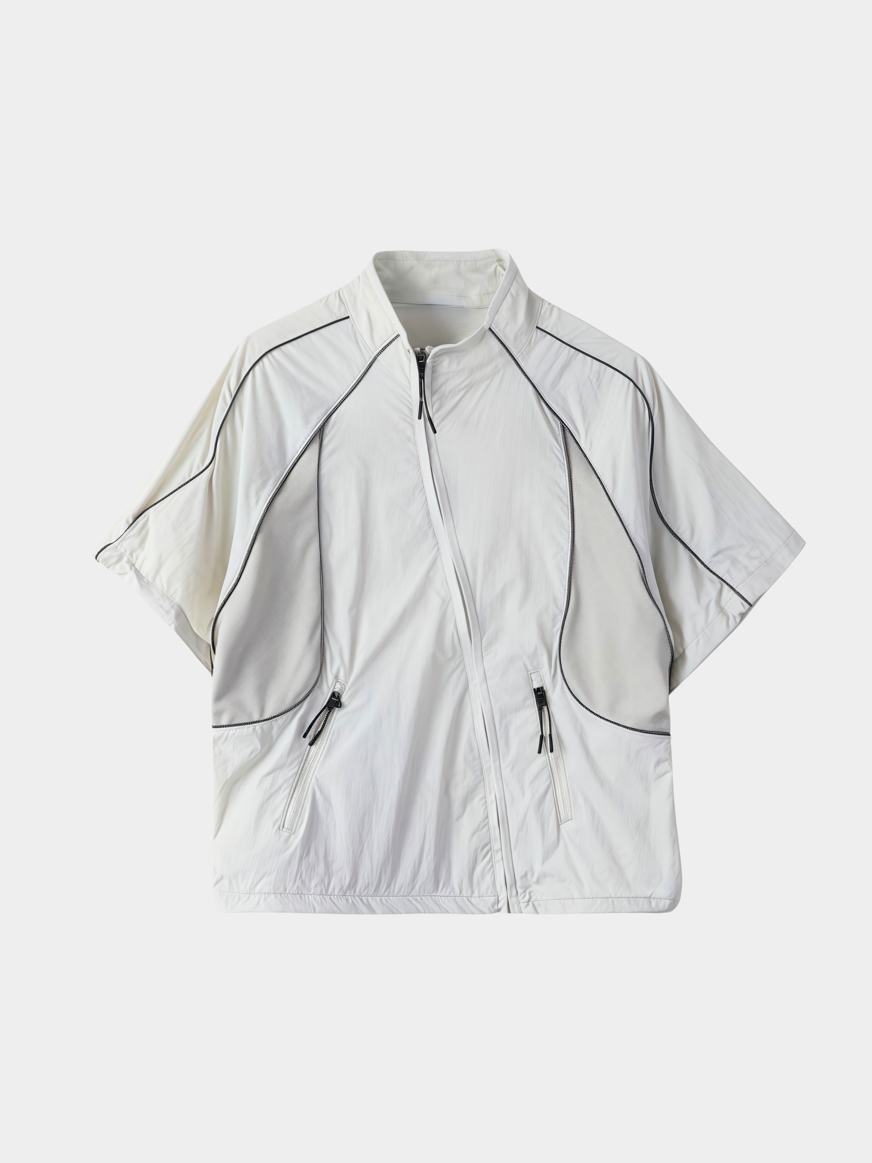 Cavecrack - Women's Mesh-Panel Breathable Short-Sleeve Cardigan