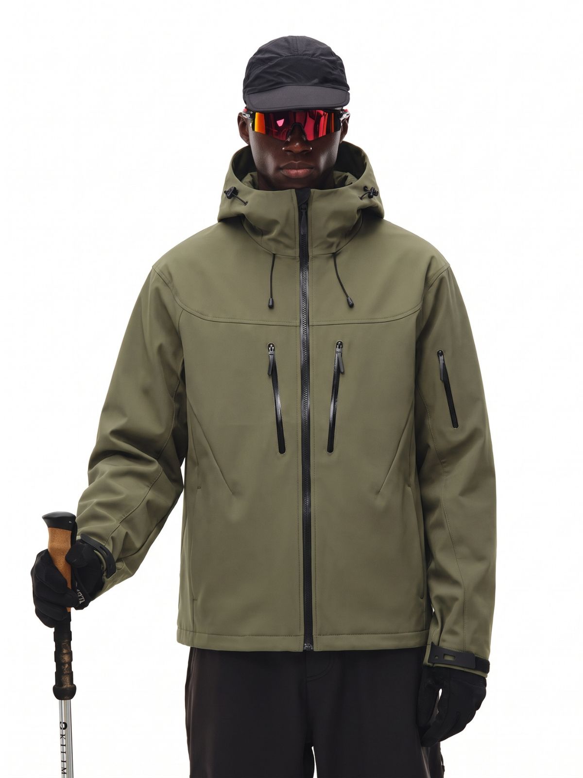 AshVault - Unisex 5,000mm Waterproof Windproof Seam-Sealed Shell Jacket