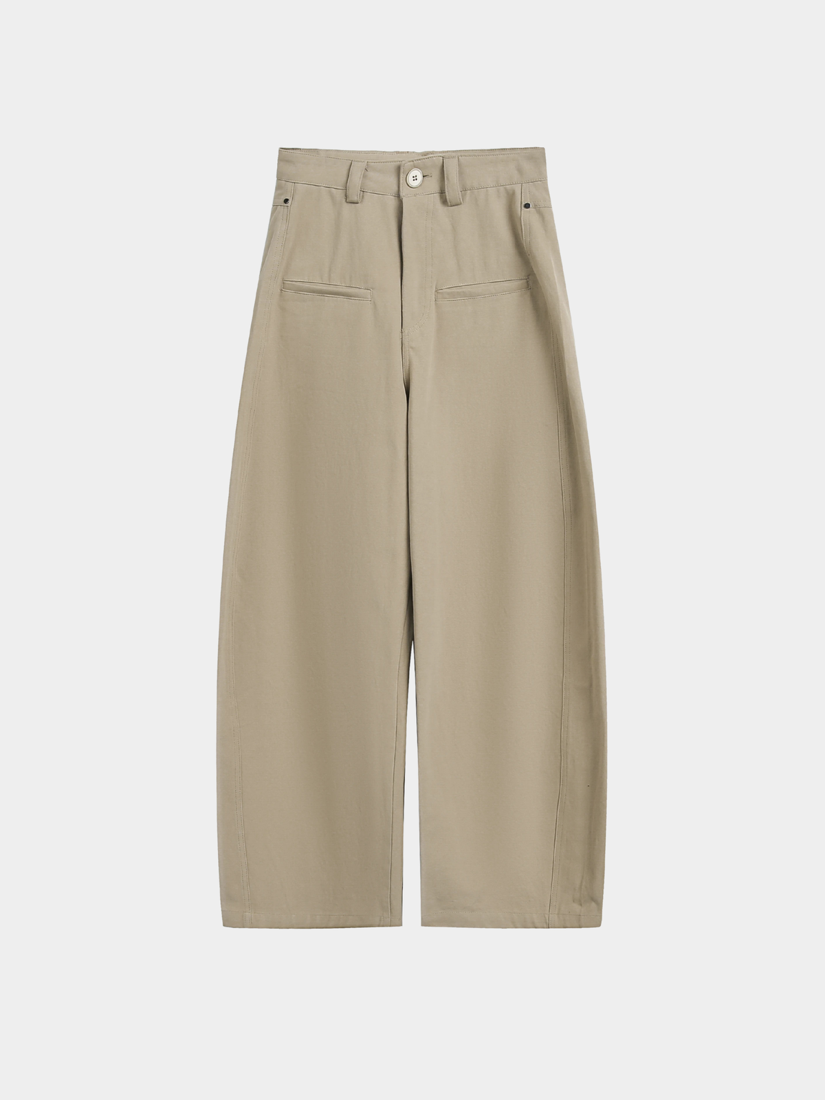 EchoLine - Unisex Natural Drape Cotton Straight-Leg Relaxed Pants