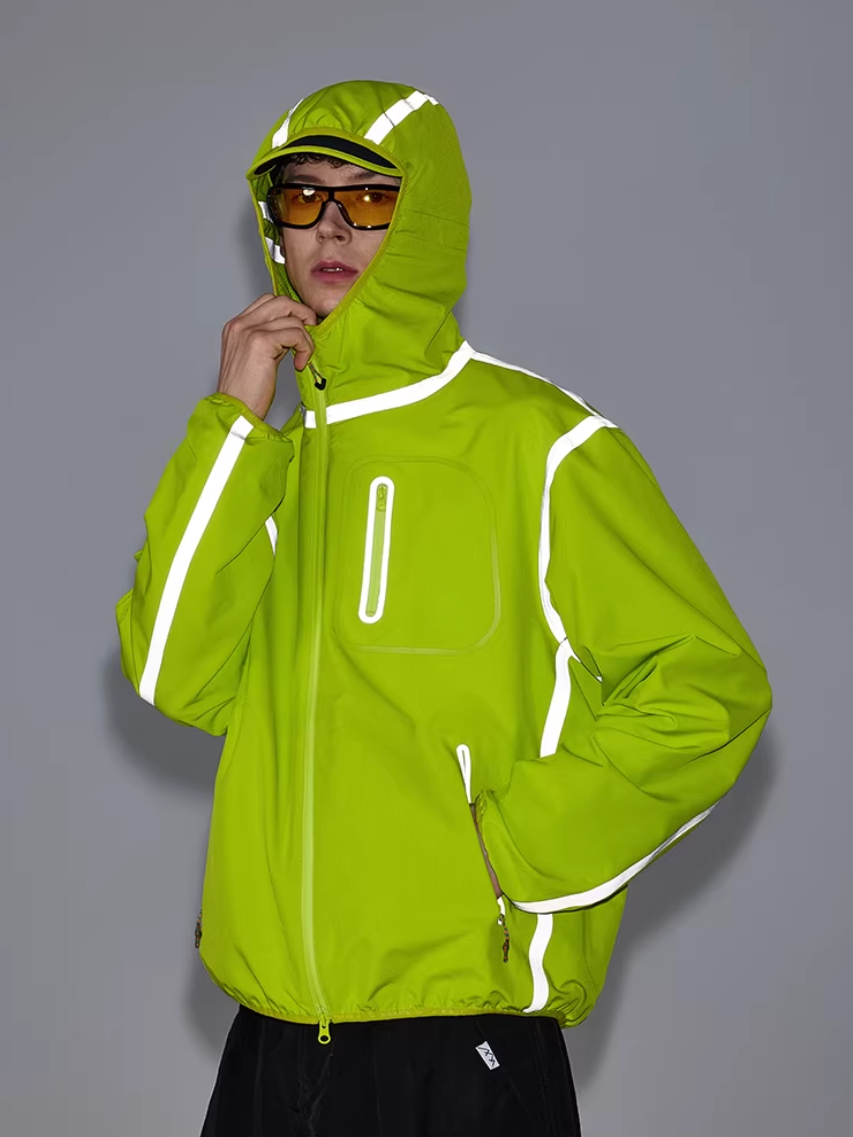 GorgePoint - Unisex Reflective Taped Water-Repellent Hard Shell Jacket