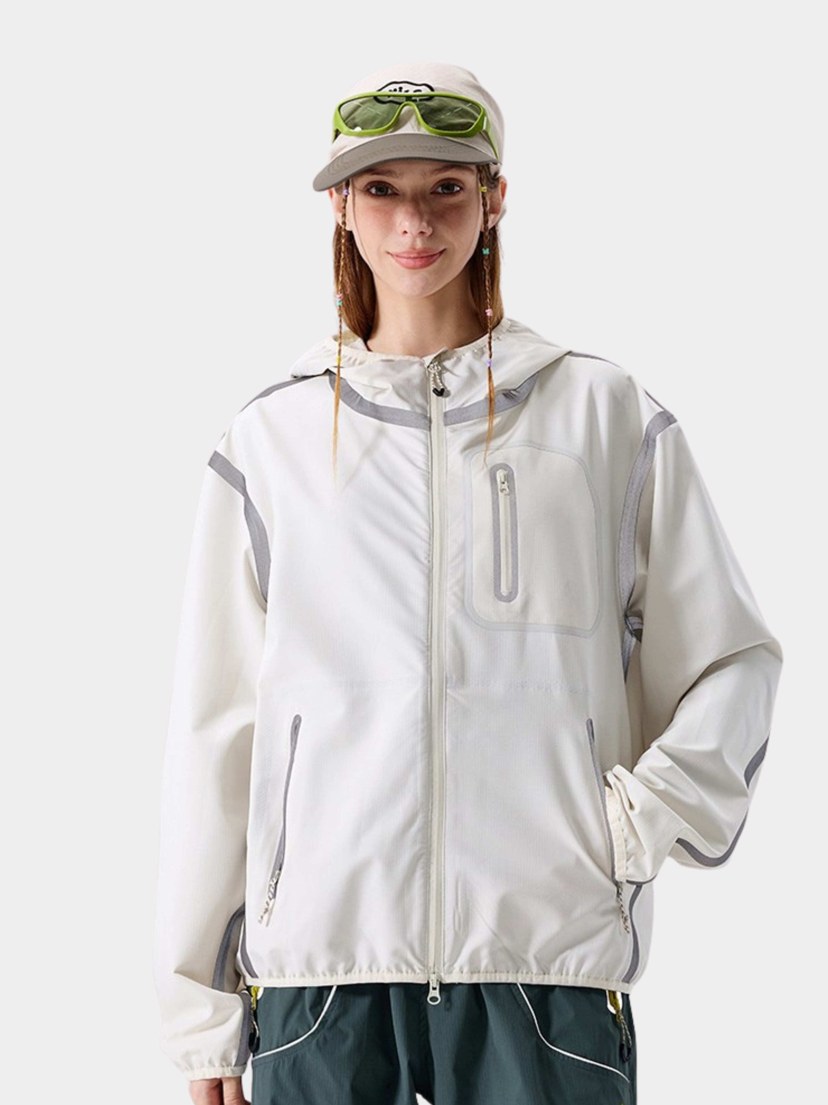 GorgePoint - Unisex Reflective Taped Water-Repellent Hard Shell Jacket
