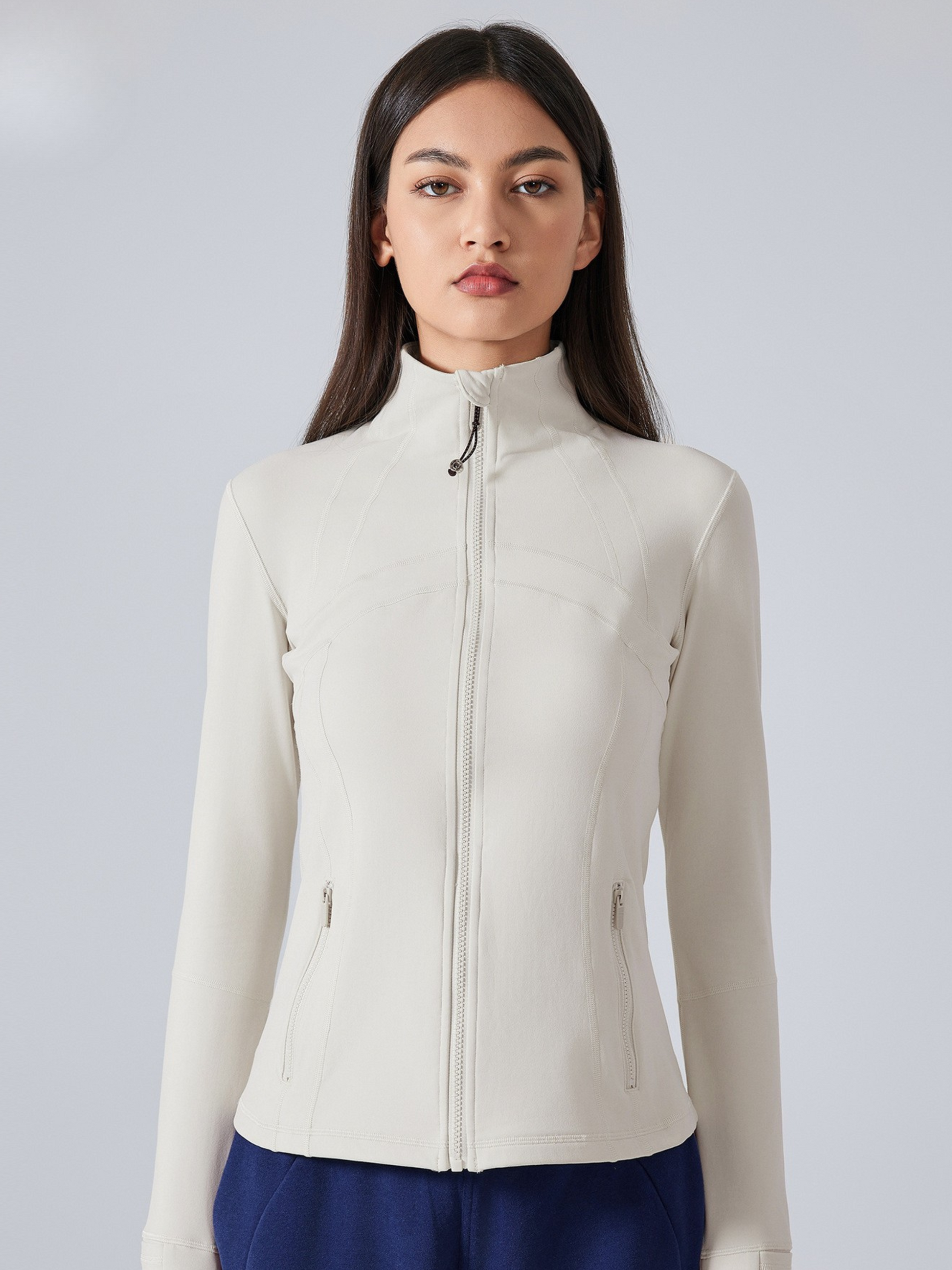 MesaPeak - Women's Fleece-Lined Slim-Fit Yoga Jacket with Thumbholes GONGGAR SPORTS